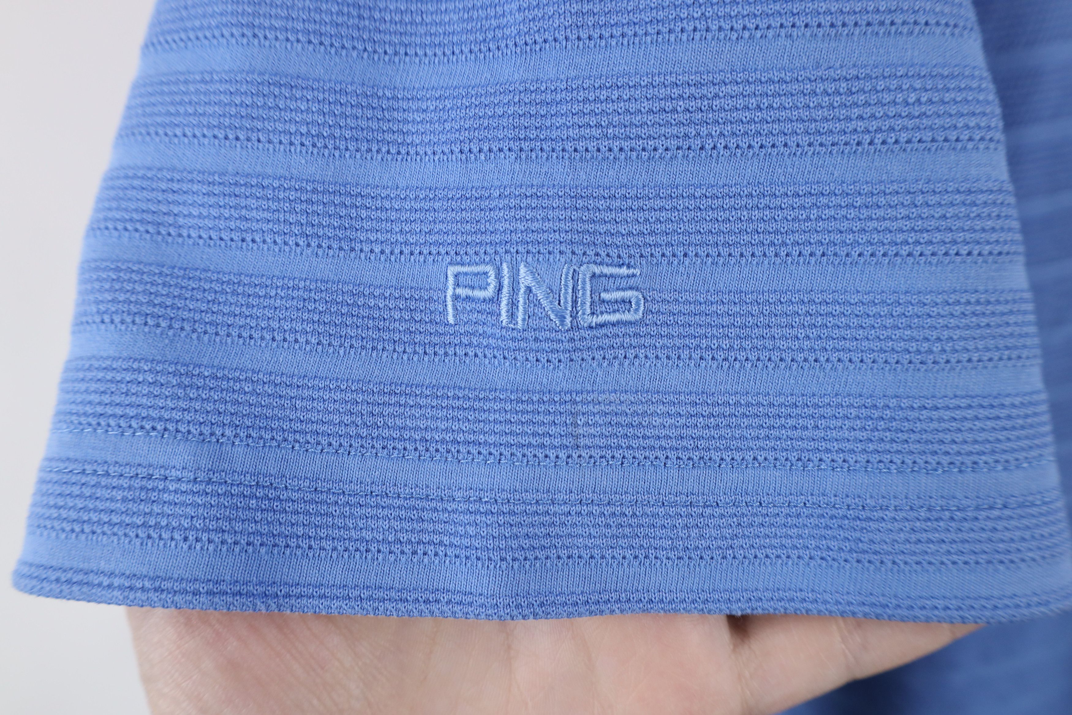 PING × Vintage Vintage 90s Ping Golf Ribbed Knit Collared Polo Shirt Blue Size US XXL / EU 58 / 5 - 5 Thumbnail