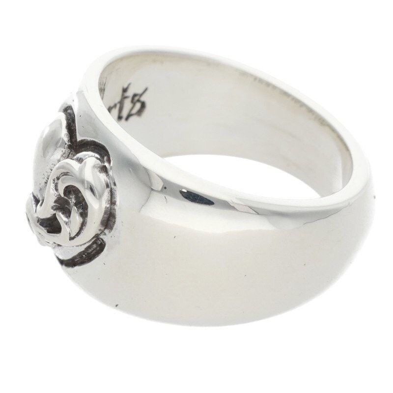 Chrome Hearts Chrome Hearts HEART IN BAND Silver Ring Size ONE SIZE - 5 Thumbnail