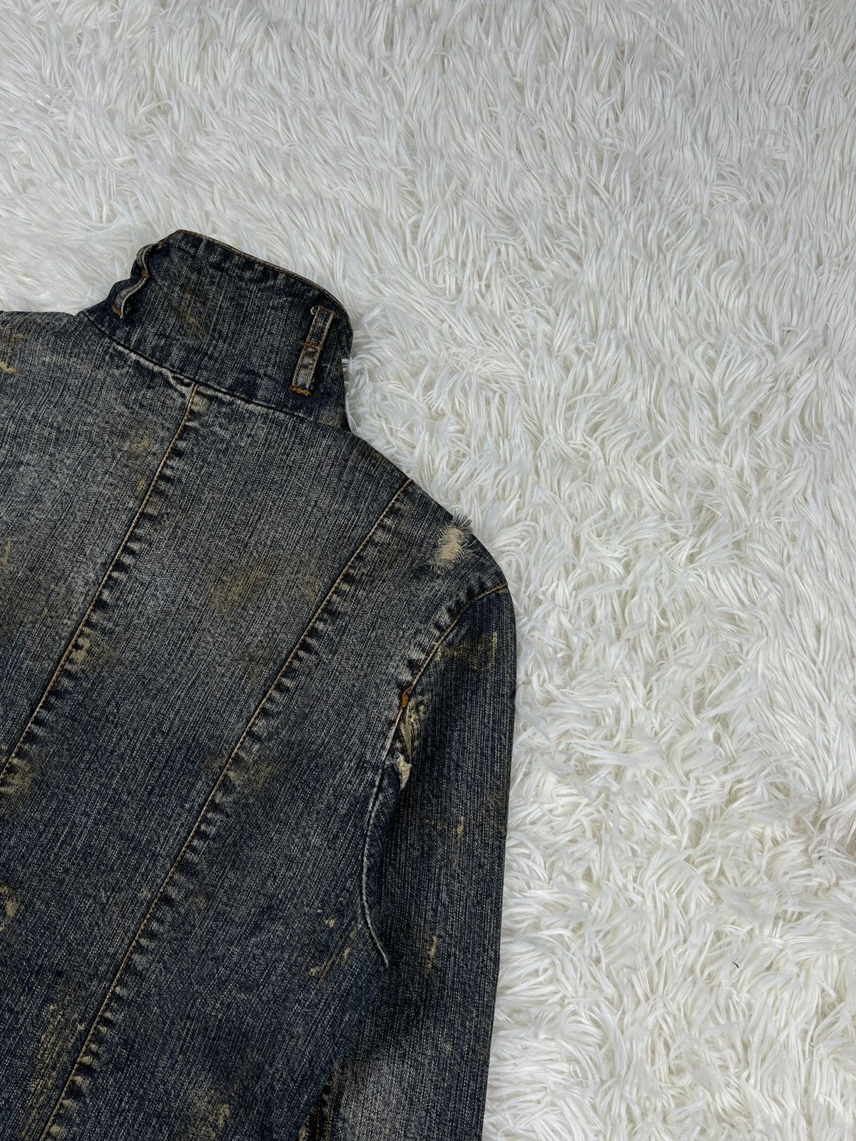 In The Attic × Japanese Brand In The Attic PaintCustom Distressed Denim Jacket Size US L / EU 52-54 / 3 - 9 Thumbnail