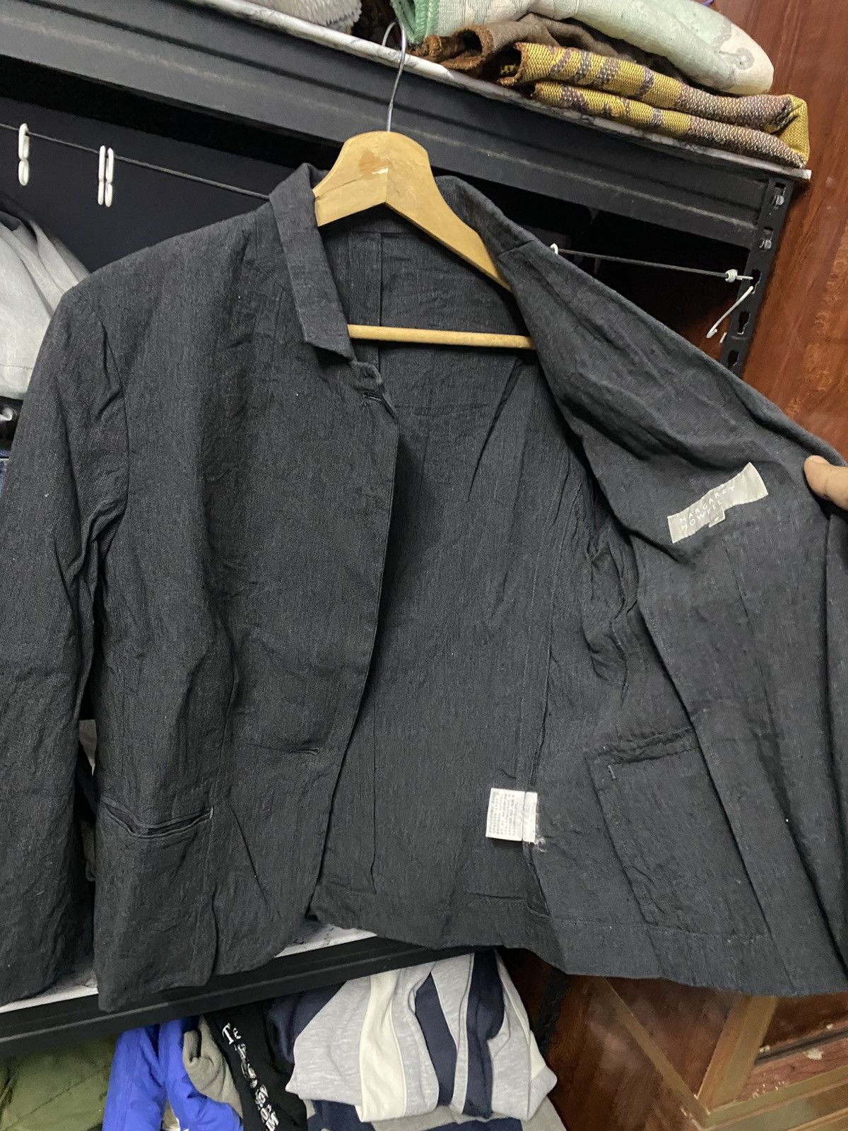 Margaret Howell Margaret Howell Ladies Coat Linen Rayon Black Jacket Size M / US 6-8 / IT 42-44 - 4 Thumbnail