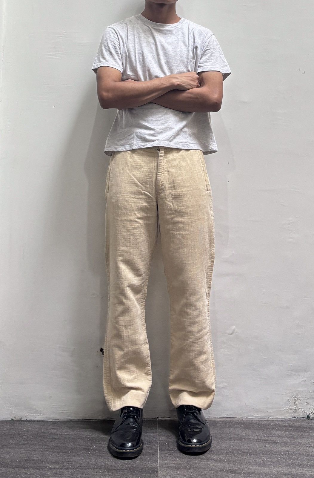 Yohji Yamamoto FREE TAX! Ys Corduroy Cropped Trousers Size US 29 - 1 Thumbnail