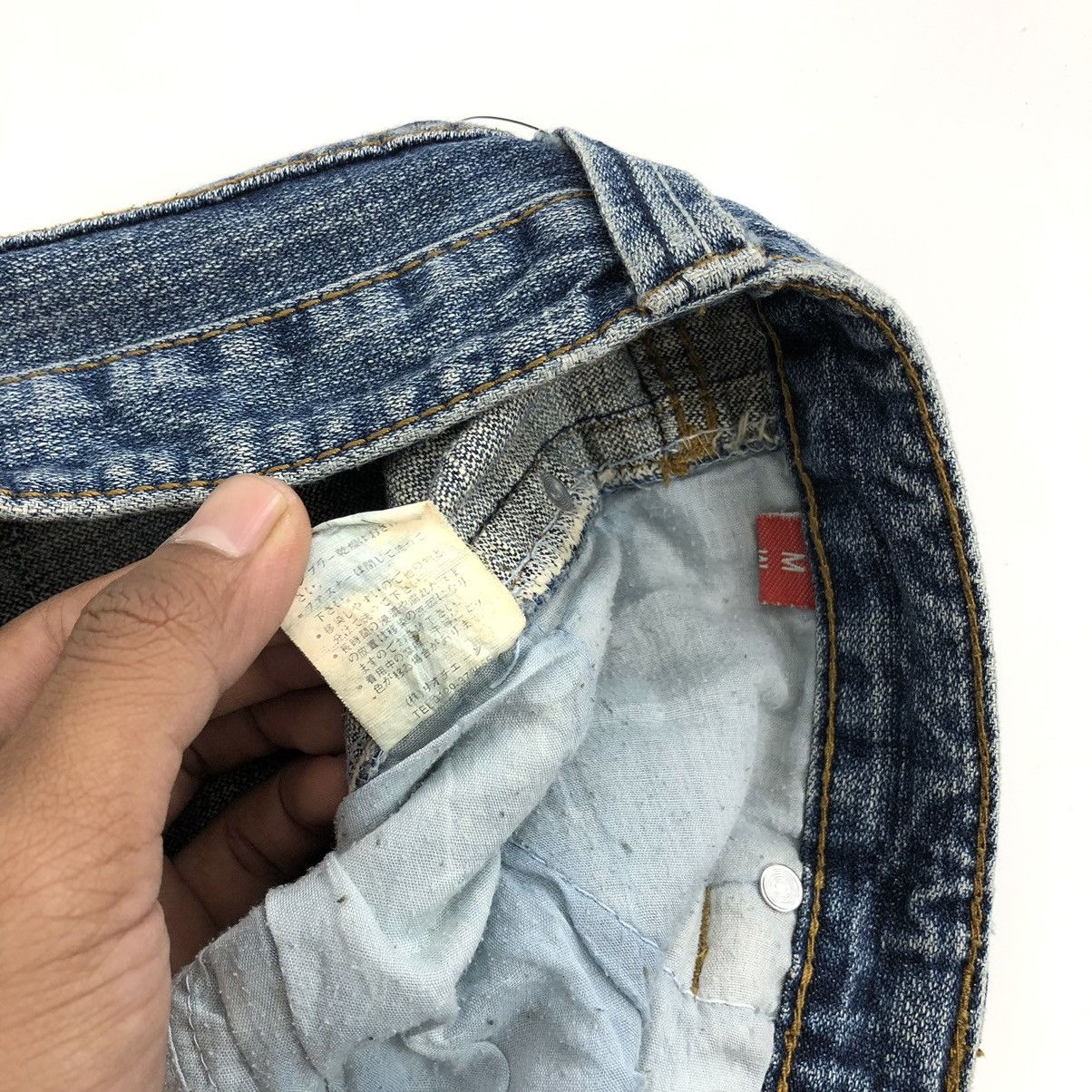 If Six Was Nine × Japanese Brand × Le Grande Bleu (L.G.B.) Y2K Clef de Sol Flared Jeans Distressed Bootcut Denim Pants Size 29" - 13 Thumbnail