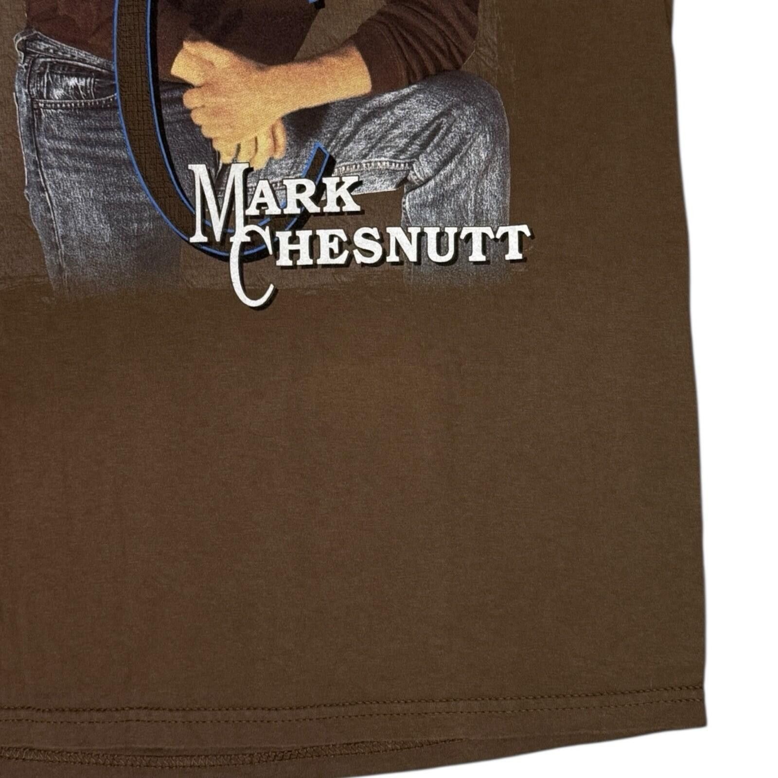 Gildan 90s Country Singer Mark Chesnutt 1999 Tour Concert Shirt L Size US L / EU 52-54 / 3 - 6 Thumbnail