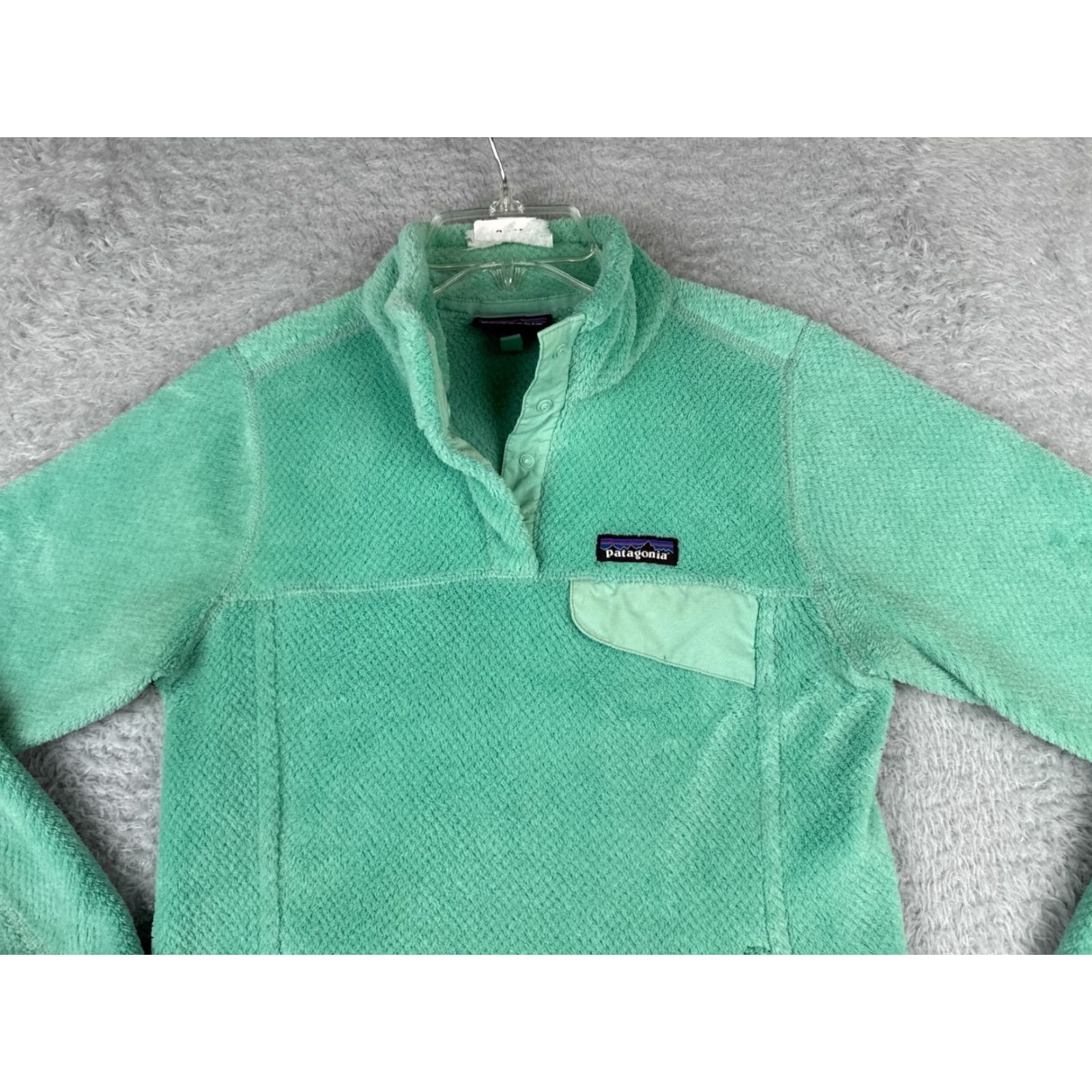 Patagonia Patagonia Sweater Women's Small Green Re-Tool Snap-T Pullover Mock Neck Fleece Sweatshirt Size S / US 4 / IT 40 - 4 Thumbnail