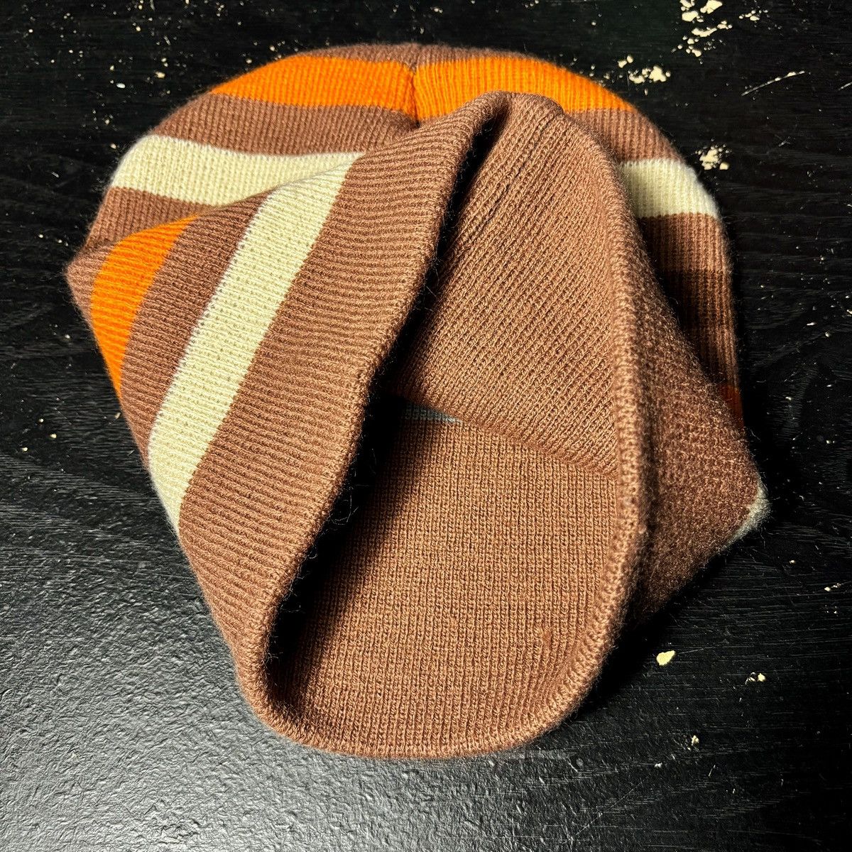 Other Vintage Y2K Striped Beanie Size ONE SIZE - 3 Thumbnail