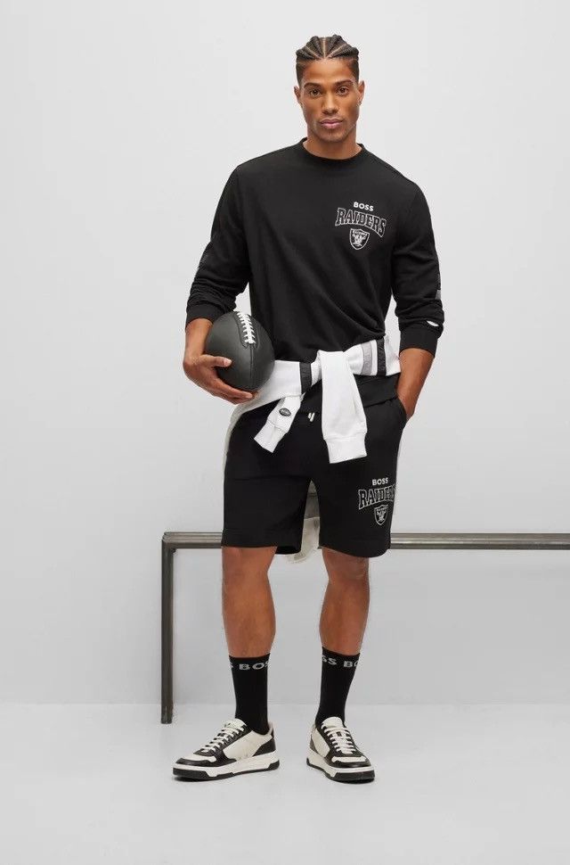 Hugo Boss BOSS x NFL Las Vegas Raiders Drive Crew Pullover Sweatshirt Size US XXL / EU 58 / 5 - 9 Thumbnail
