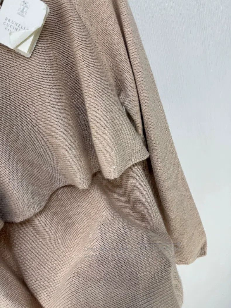 Brunello Cucinelli Sequined Cashmere Knitwear Sweater
