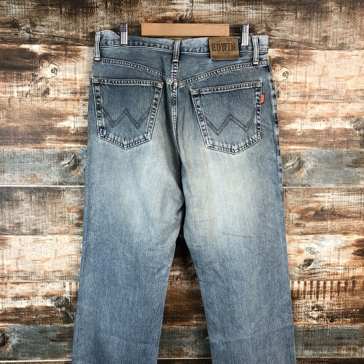 Edwin DL Edwin 604 Blue Distressed Denim Pants #C177 Size US 31 - 15 Thumbnail