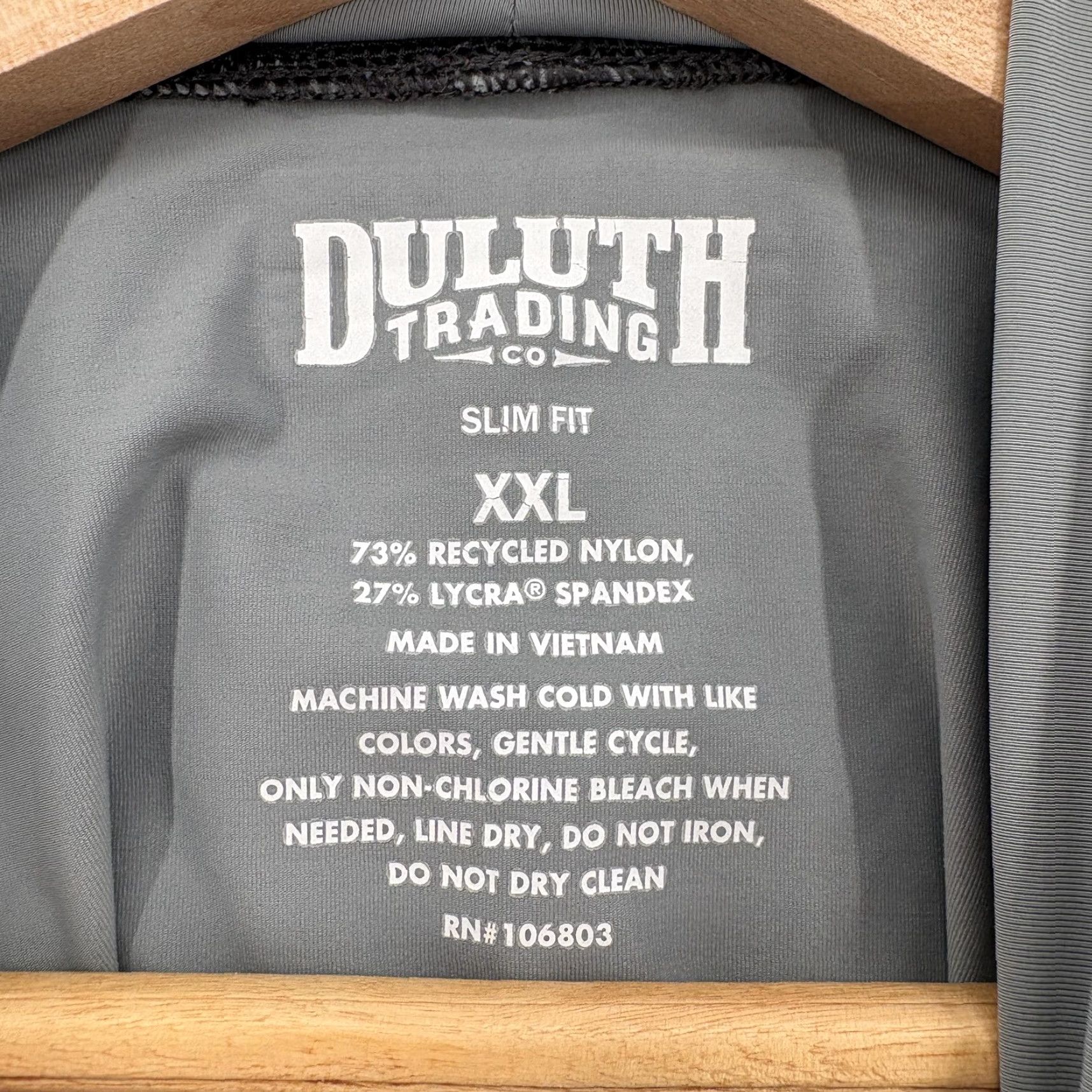 Duluth Trading Company Duluth Suit Up Long Sleeve Mock Neck Swim Tee Mens 2XL Gray Stretch Outdoors UPF Shirt Mens 2XL Gray Stretch Size US XXL / EU 58 / 5 - 4 Thumbnail