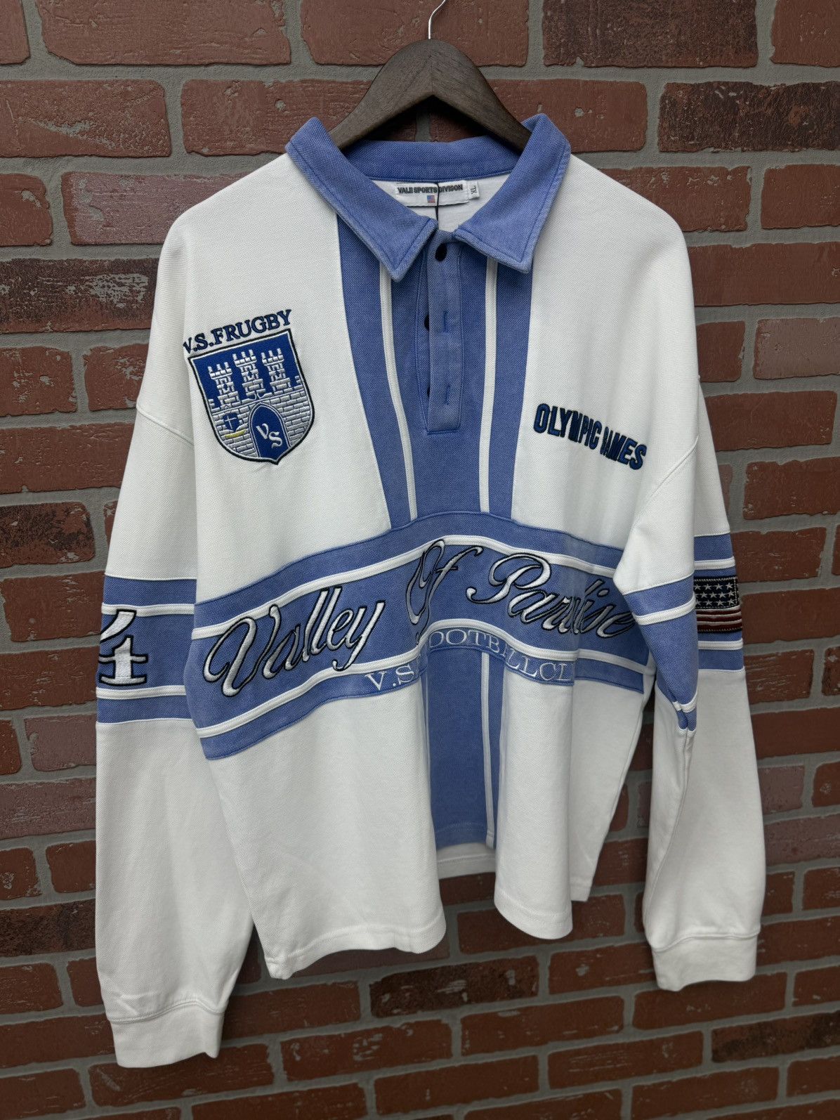 Vale Valley Polo Blue Long Sleeve Shirt Size XL (NEW) Size US XL / EU 56 / 4 - 3 Thumbnail