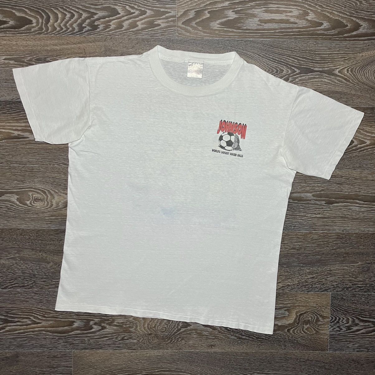 Cartoon Network BIG JOHNSON 1991 “Worlds Largest Soccer Balls” Funny T-shirt Size US L / EU 52-54 / 3 - 2 Thumbnail