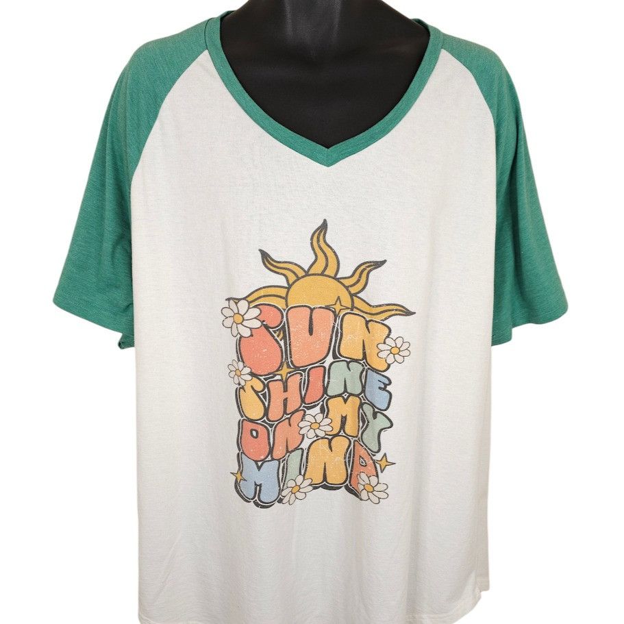 Other Raglan Baseball T Shirt Mens Size 2XL Sunshine On My Mind Size US XXL / EU 58 / 5 - 1 Thumbnail