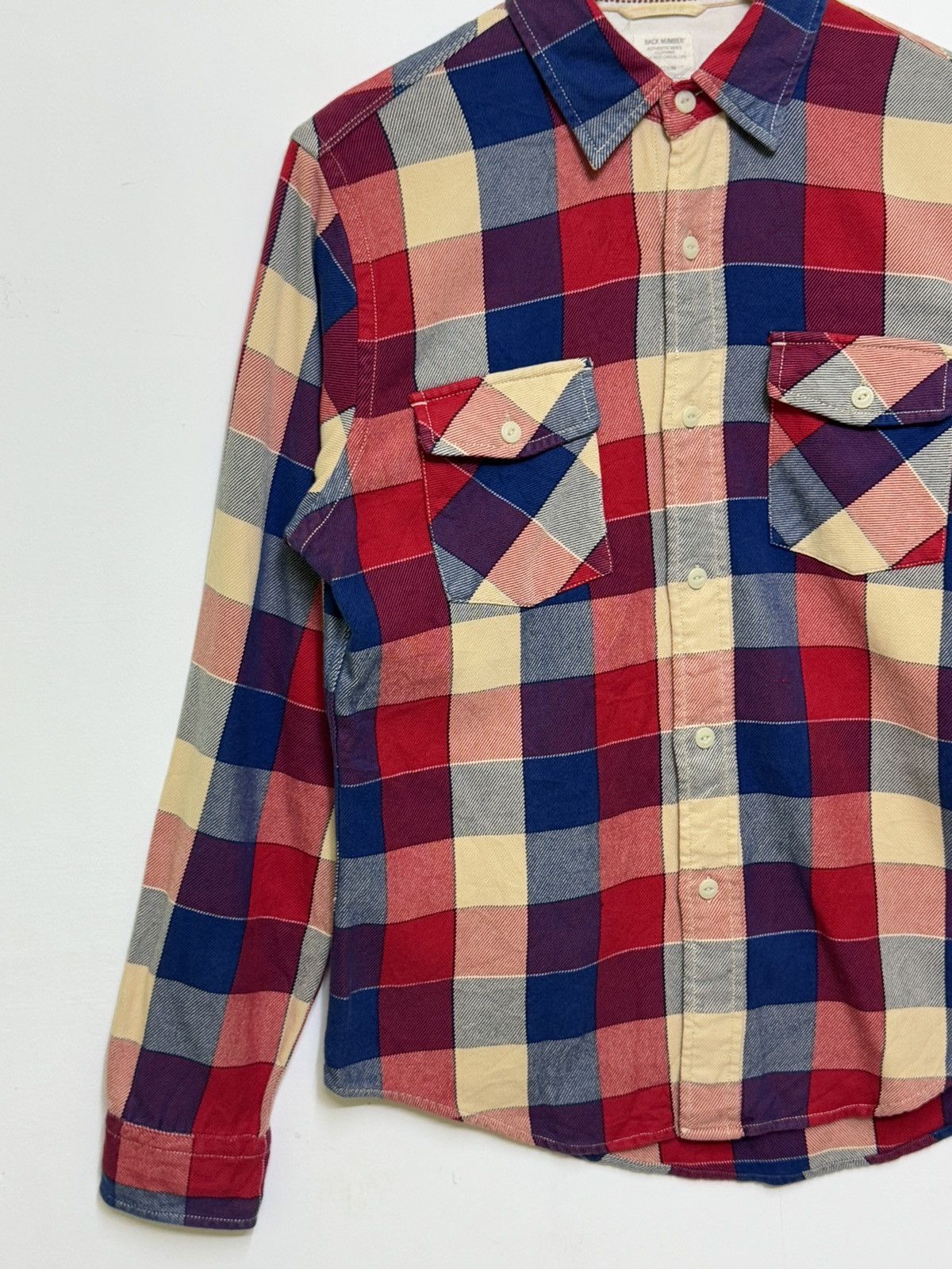 Flannel Flannel Vintage BACK NUMBER Plaid Design Size US M / EU 48-50 / 2 - 4 Thumbnail