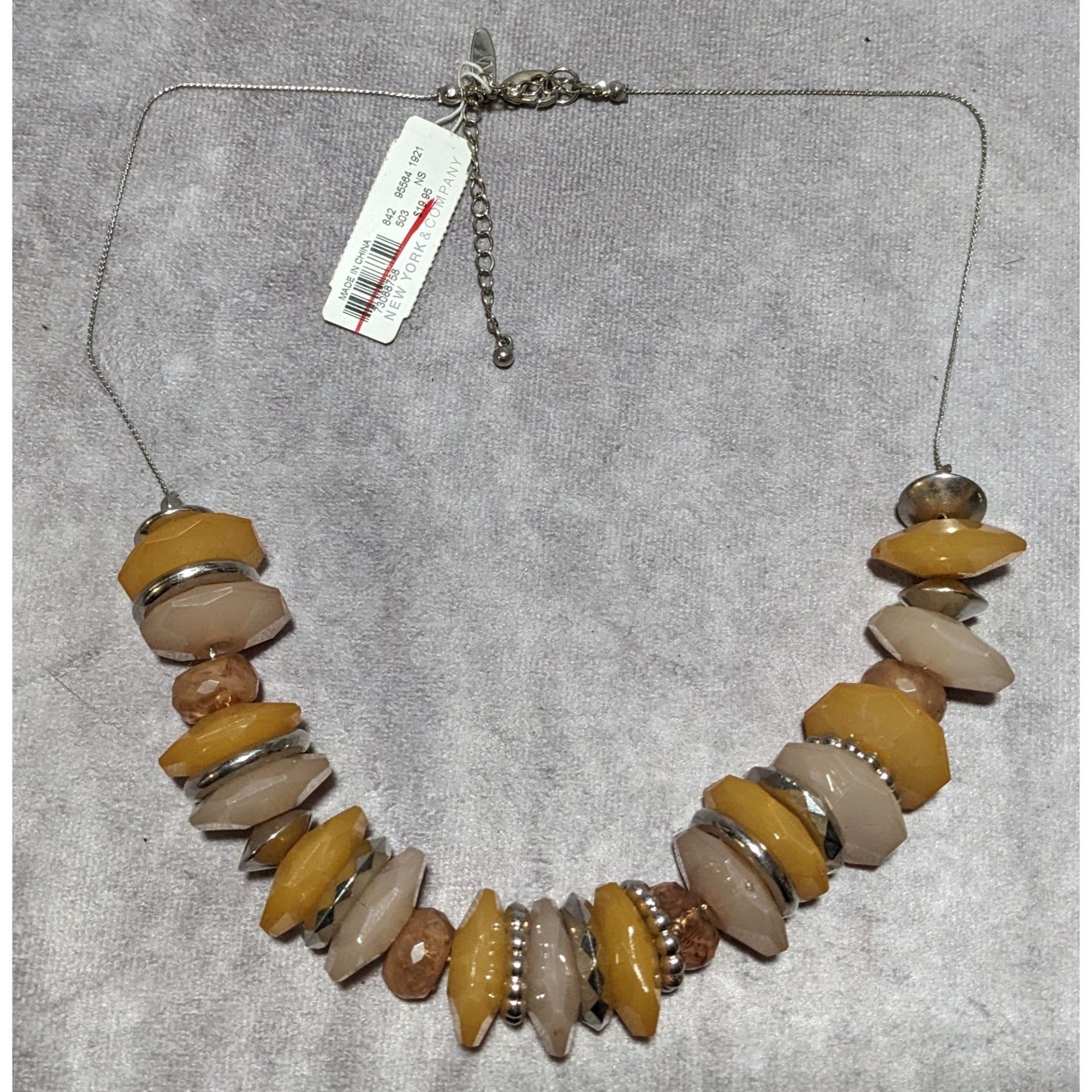Other NY & Company Chunky Beaded Statement Necklace Size ONE SIZE - 10 Thumbnail