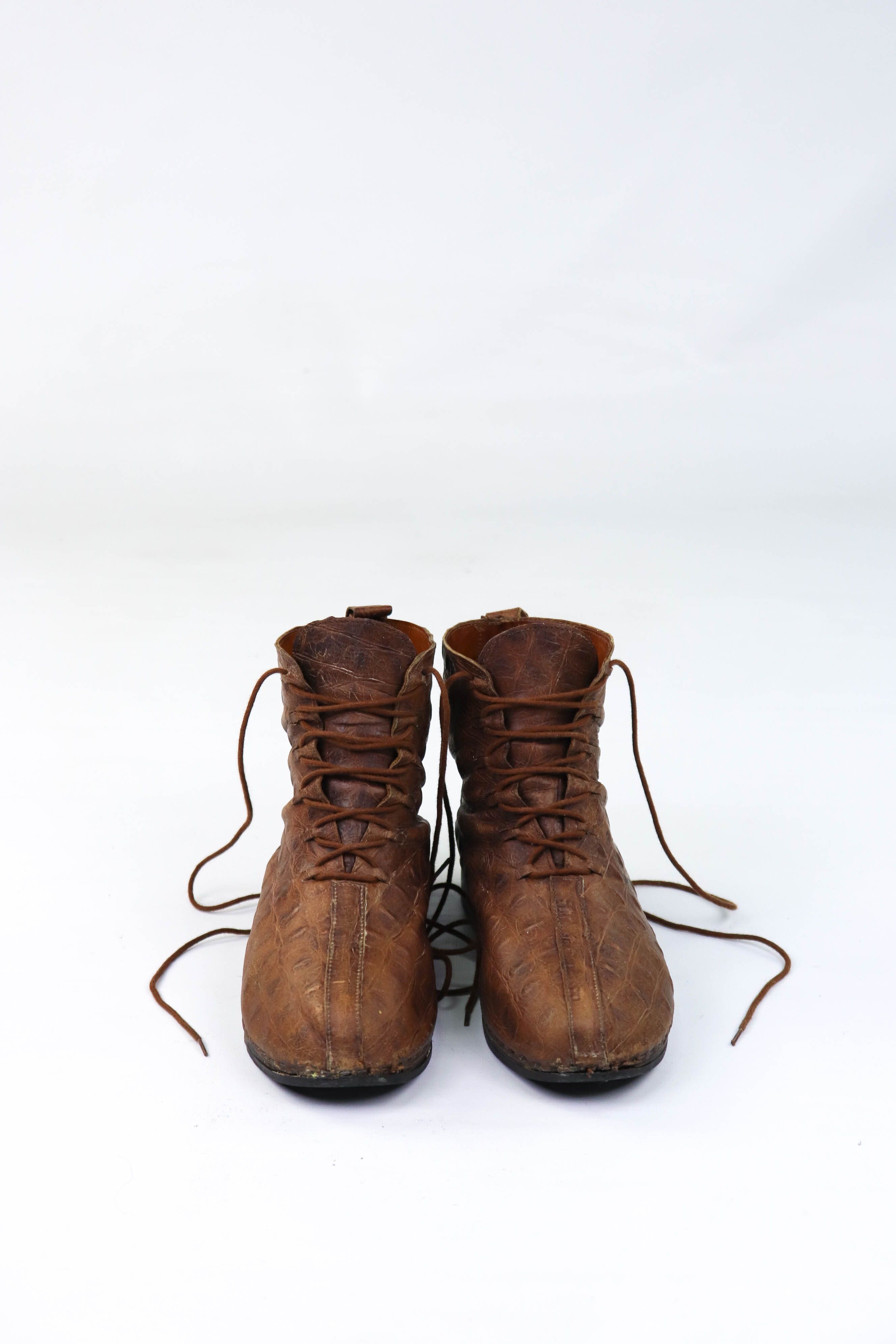 Vintage Jan Jansen Vintage Distressed Crocodile Leather Boots Size US 8 / EU 41 - 2 Thumbnail
