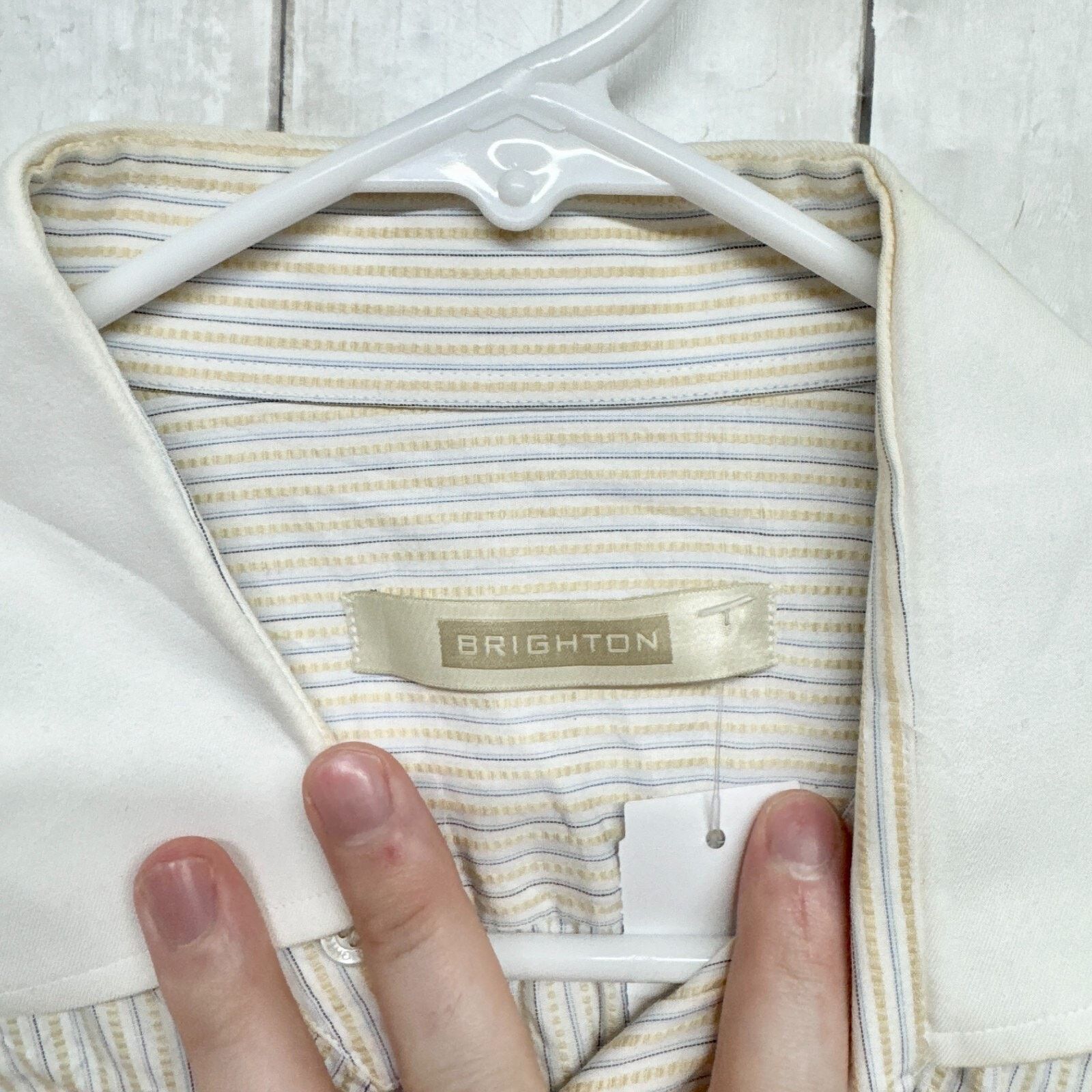 Brighton Brighton Shirt Size XL Button Down VTG Stripe Long Sleeve Size US XL / EU 56 / 4 - 2 Thumbnail