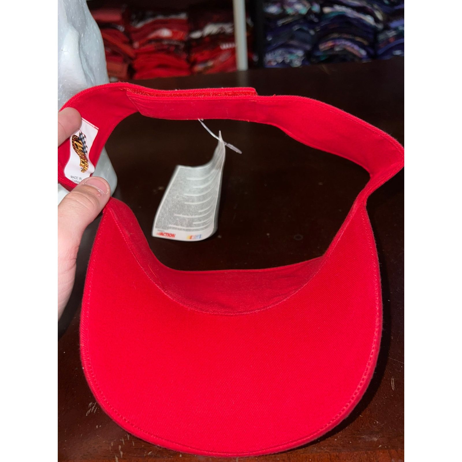 NASCAR Vintage Dale Jr. Hat Visor Red Nascar Racing 2003 NWT Cap Size ONE SIZE - 8 Thumbnail