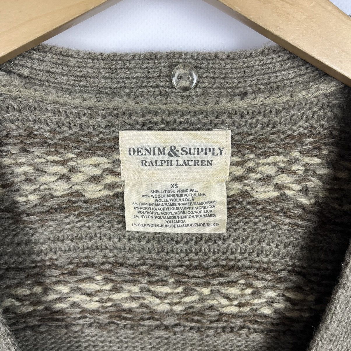 Denim & Supply Ralph Lauren Denim Supply Ralph Lauren Fair Isle Winter Vest Faux Fur Y2K Size XS / US 0-2 / IT 36-38 - 9 Thumbnail