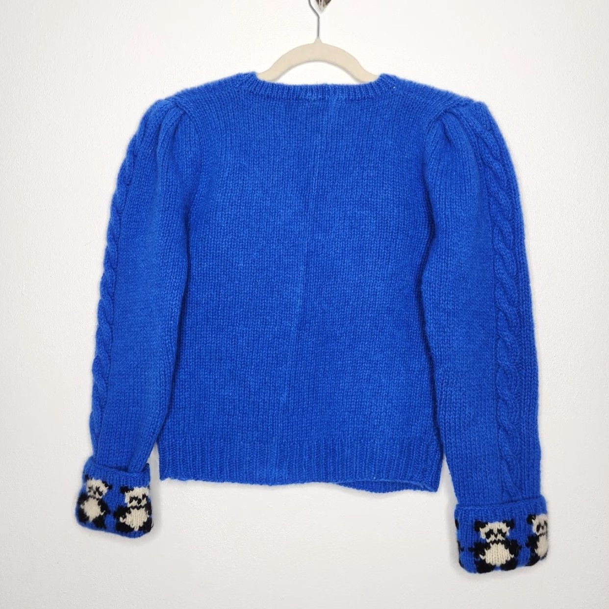 Vintage VINTAGE Eagle's Eye Wool 80s Panda Cable Knit Pullover Sweater Blue Women M Wool Angora Art Nature Eagles Eye Decade 80s Size M / US 6-8 / IT 42-44 - 7 Thumbnail