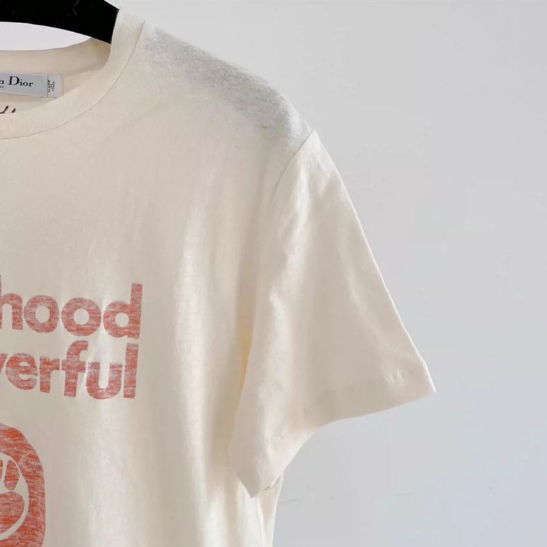 Dior Dior Beige printed T-shirt Size XS / US 0-2 / IT 36-38 - 3 Thumbnail