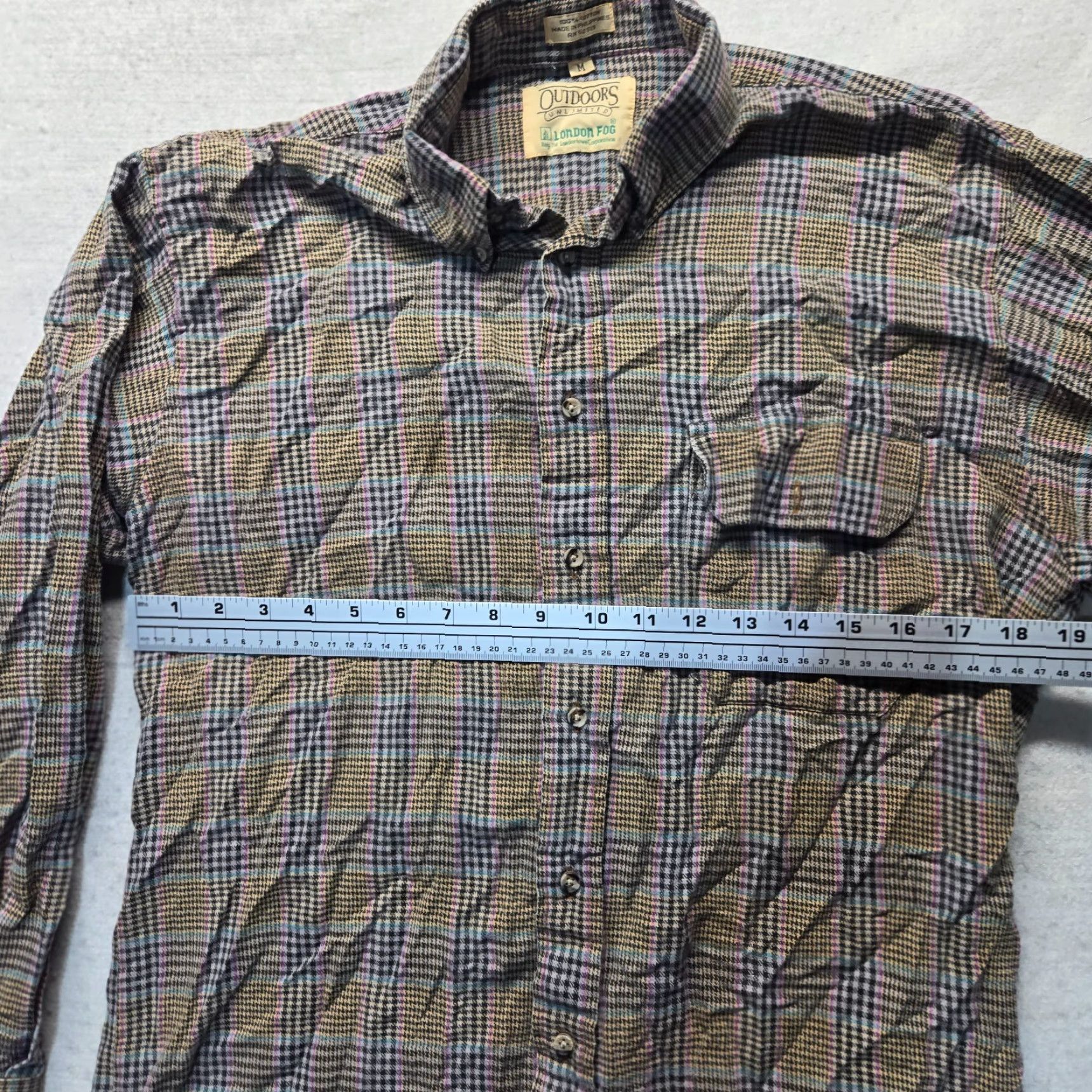 London Fog VINTAGE London Fog Shirt Mens M Brown Flannel Button-Up Plaid 90s Theme London Fog Outdoors Unlimited Size US M / EU 48-50 / 2 - 4 Thumbnail