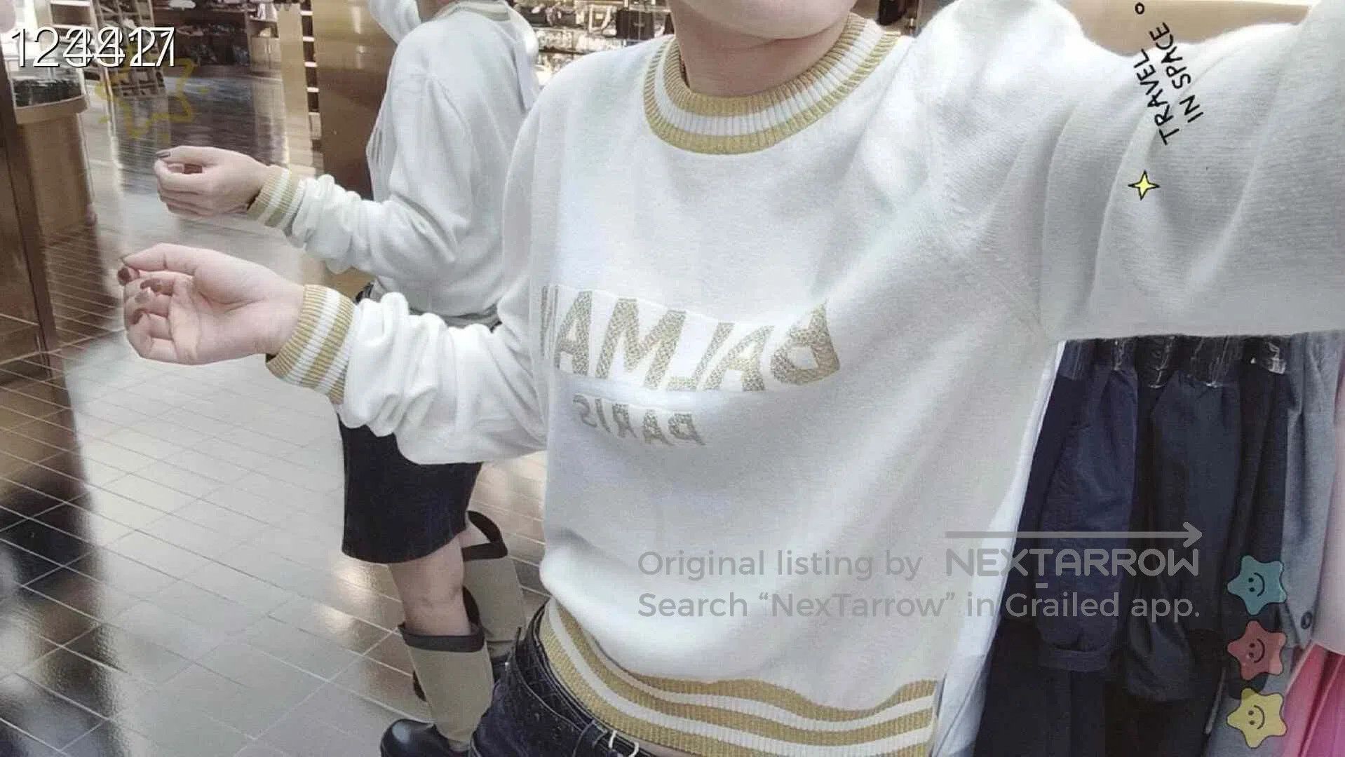 Balmain Balmain Classic Gold Letter Knit Sweater. Size S / US 4 / IT 40 - 7 Thumbnail