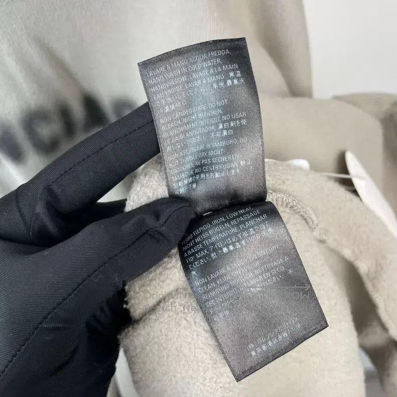 Balenciaga Balenciaga Pure Cotton Ripped Hoodie Size US XS / EU 42 / 0 - 8 Thumbnail