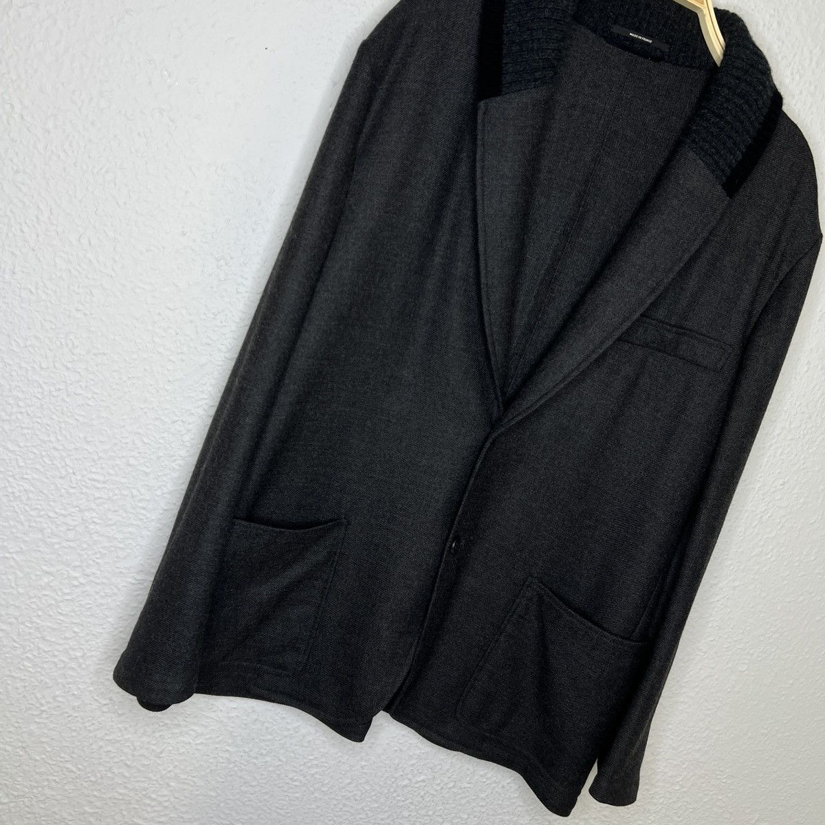 Hermes Hermes Wool Cashmere Blazer Jacket Grey Luxury Classic Suit Size US XL / EU 56 / 4 - 2 Thumbnail
