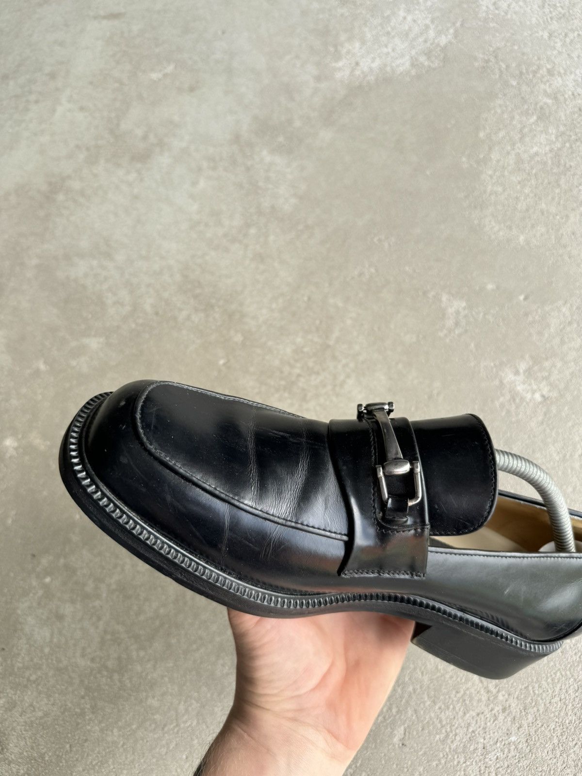 Vintage Black High Quality Leather Loafers Vintage Y2k Italy Hype Size US 8 / EU 41 - 16 Thumbnail
