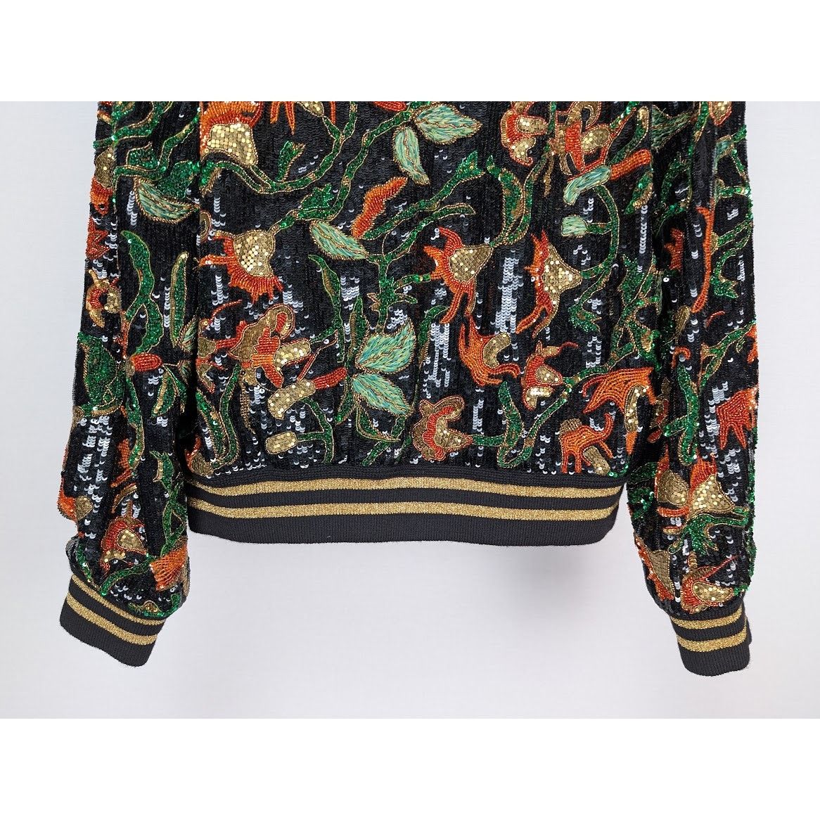 Celine o1rshd1 Teddy Souvenir Jacket Dark Flower in Multicolor Size US M / EU 48-50 / 2 - 12 Thumbnail