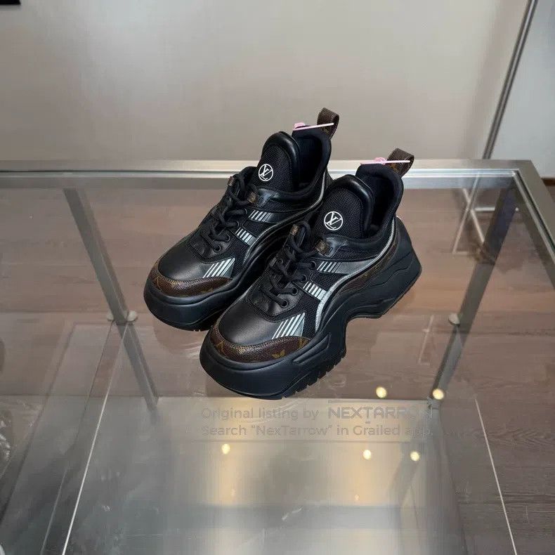 Louis Vuitton Louis Vuitton Archlight 2.0 Black Patchwork Dad Shoes Size US 8 / IT 38 - 6 Thumbnail