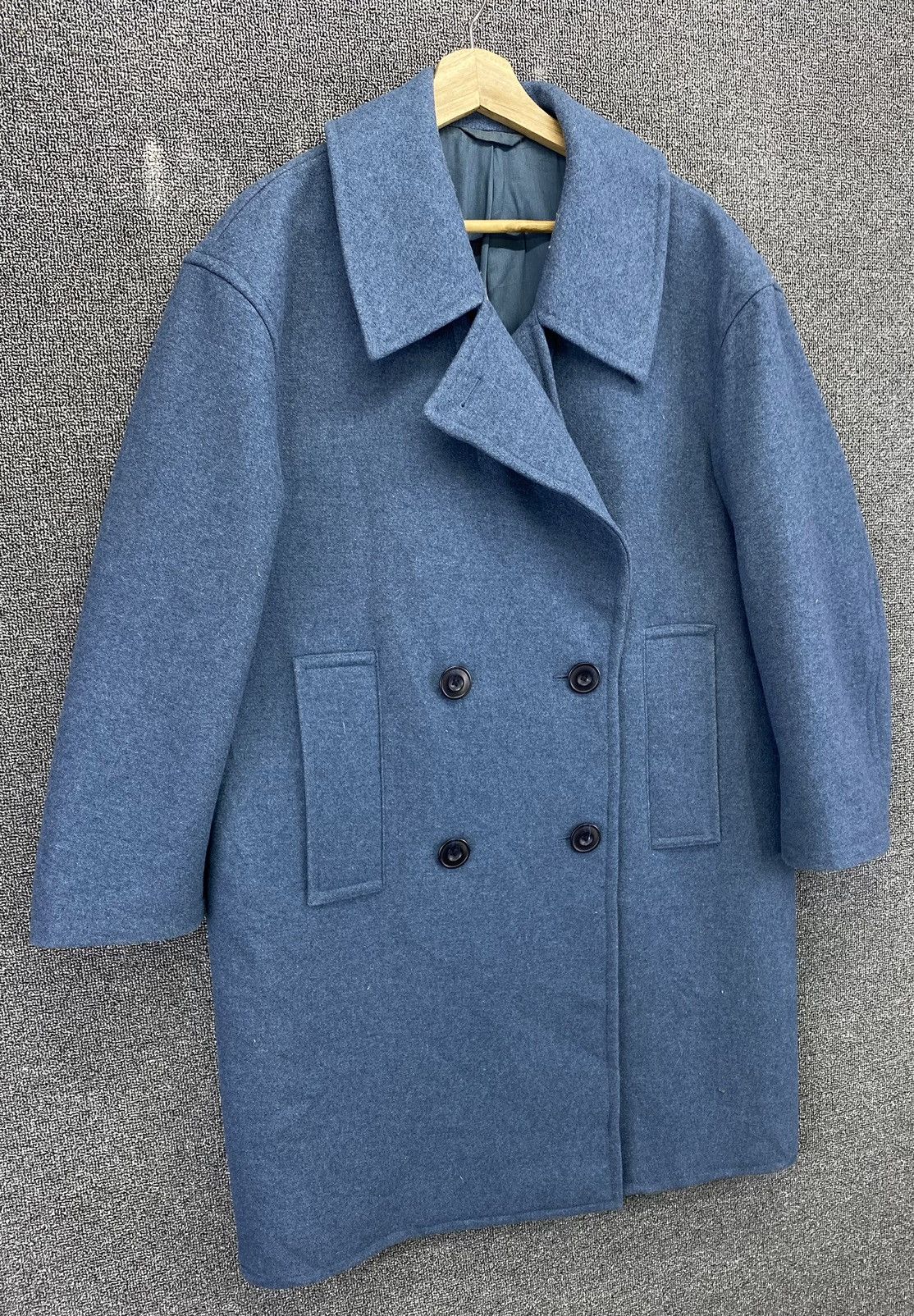 Christophe Lemaire × Lemaire × Uniqlo Lemaire x Uniqlo Double Breasted Wool Coat Long Jacket Size US M / EU 48-50 / 2 - 2 Thumbnail