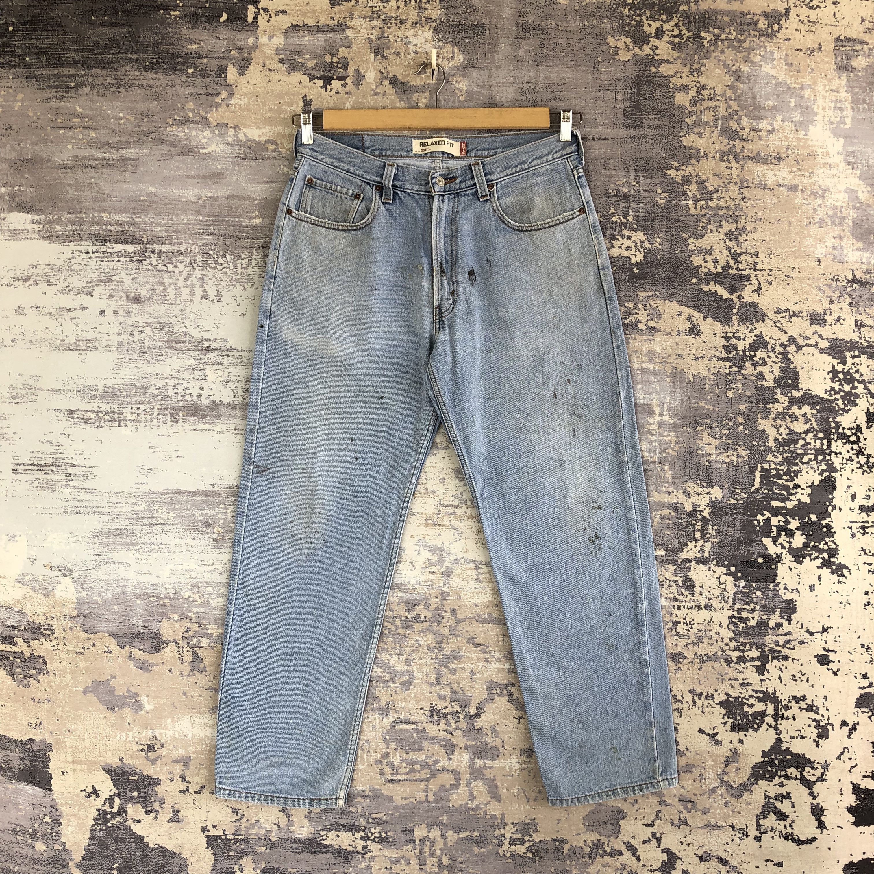 Levi's Vintage Levis Sun Faded Dirty Jeans Levi's Light Wash Denim Size US 34 / EU 50 - 1 Thumbnail