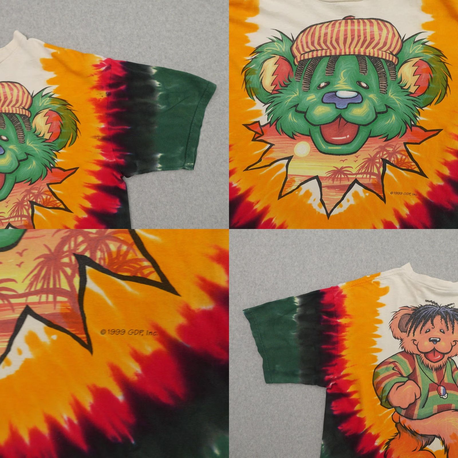 Liquid Blue VINTAGE Liquid Blue Tshirt Adult XL Rasta Bear 1999 Grateful Dead Reggae Size US XL / EU 56 / 4 - 8 Thumbnail