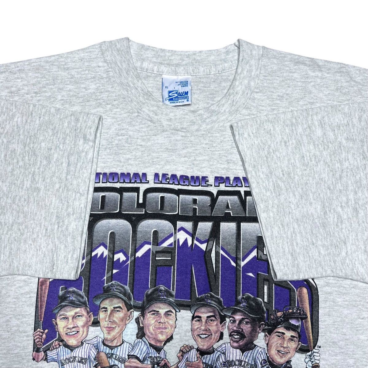 Salem Sportswear 1995 MLB Colorado Rockies Characters Salem Sportswear Tee Size US XL / EU 56 / 4 - 2 Thumbnail