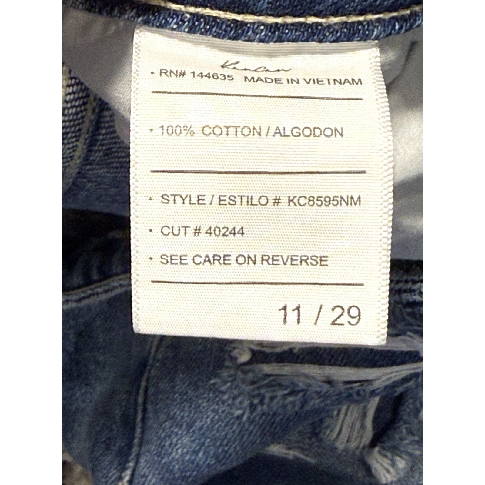 Vintage KanCan Megan 2.0 High Waist Shorts Relaxed Thigh Mom Frayed Sz 11/29 Distressed Size 32" / US 10 / IT 46 - 6 Thumbnail