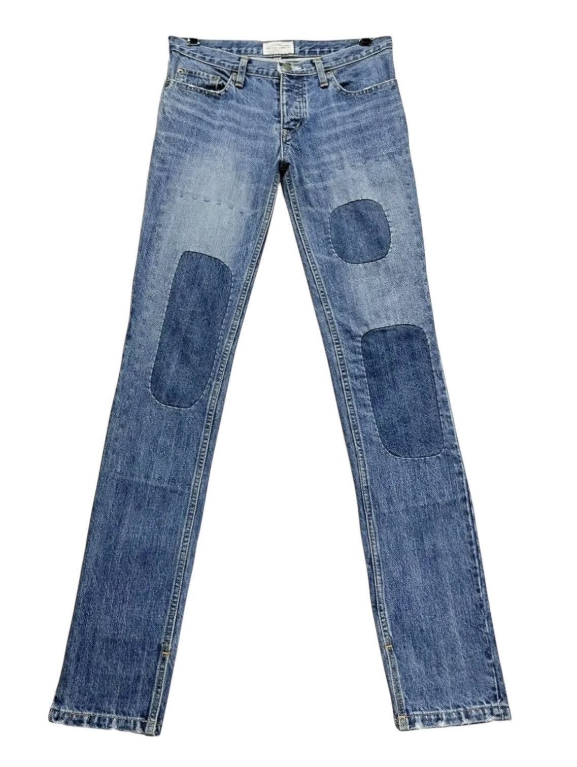 Issey Miyake 🔥Vintage TSUMORI CHISATO Patchwork Denim Super Skinny Jeans Size 27" / US 4 / IT 40 - 1 Thumbnail
