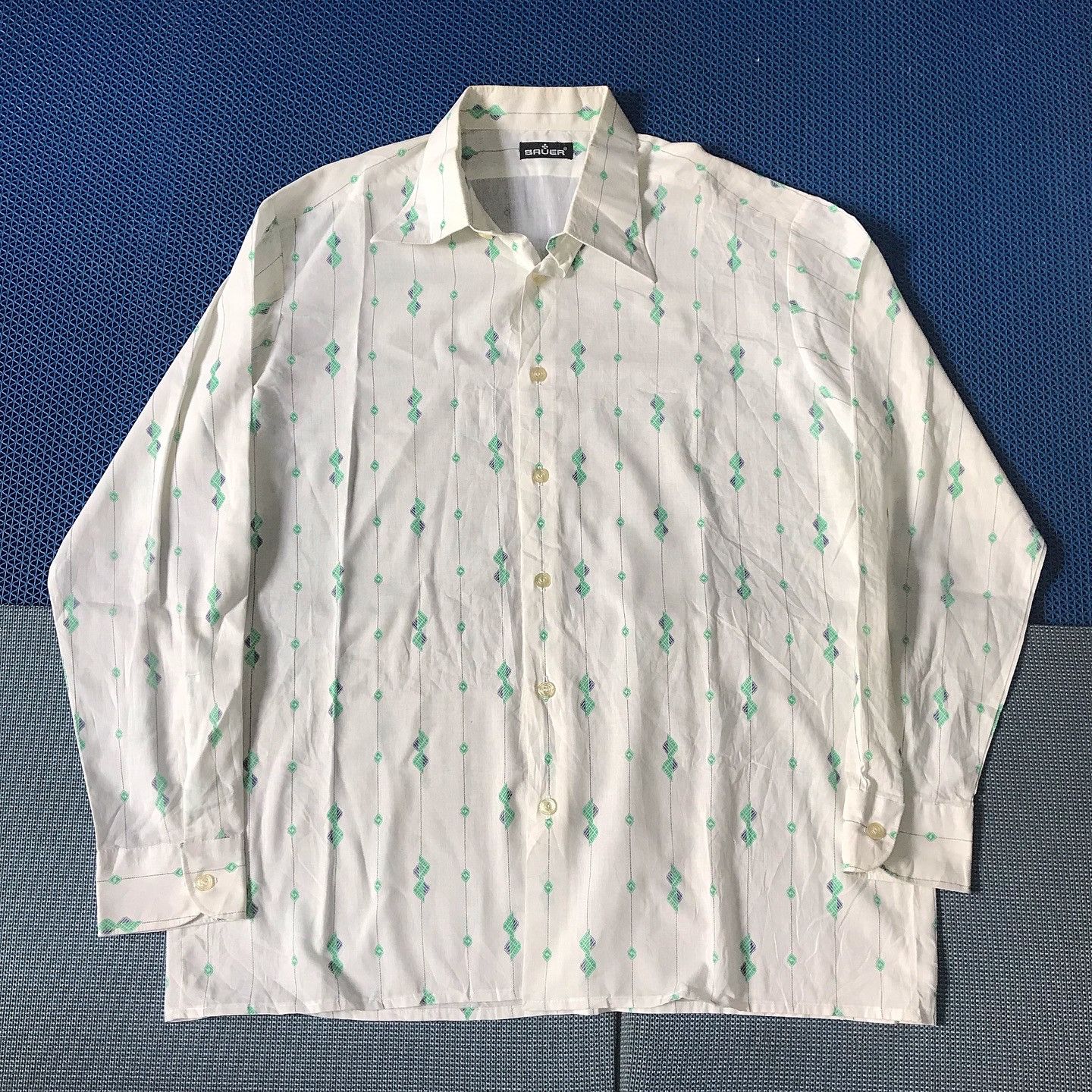 Vintage Vintage Classic Germany 70s Shirt Bauer Dandy shirt sheer Size US M / EU 48-50 / 2 - 1 Thumbnail