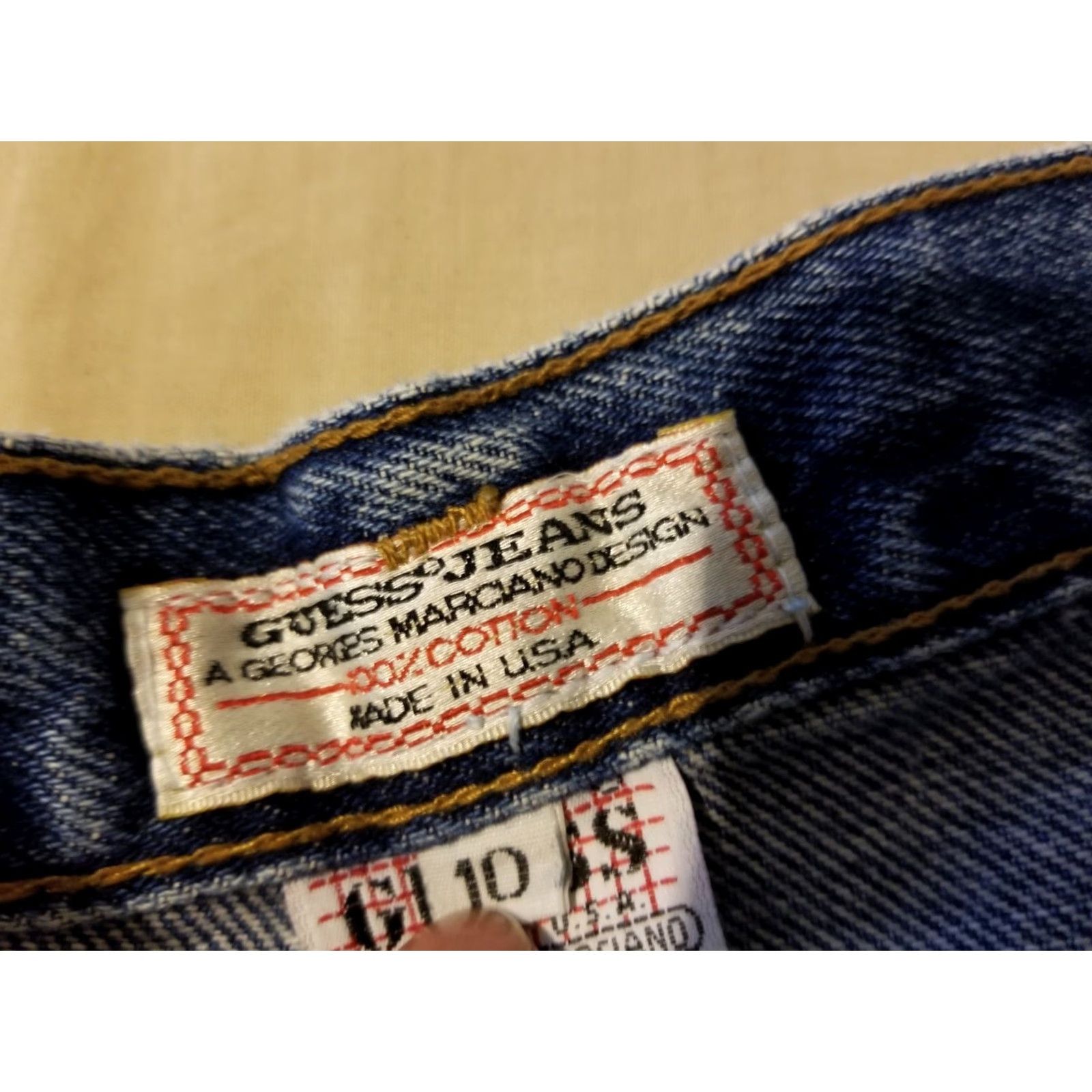 Guess VINTAGE GUESS Jeans Womens 10 Denim Tapered Blue Pants Size 32" / US 10 / IT 46 - 7 Thumbnail