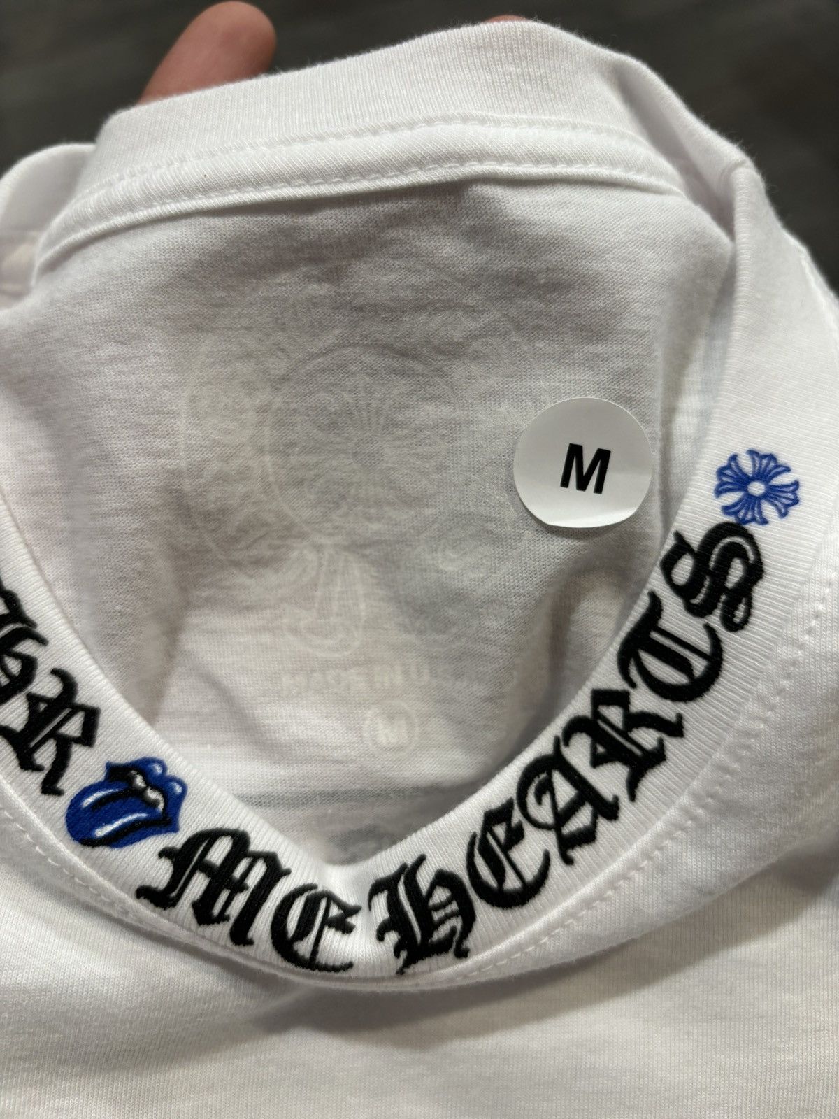 Chrome Hearts Chrome Hearts Rolling Stone white LS T shirt medium Size US M / EU 48-50 / 2 - 3 Thumbnail