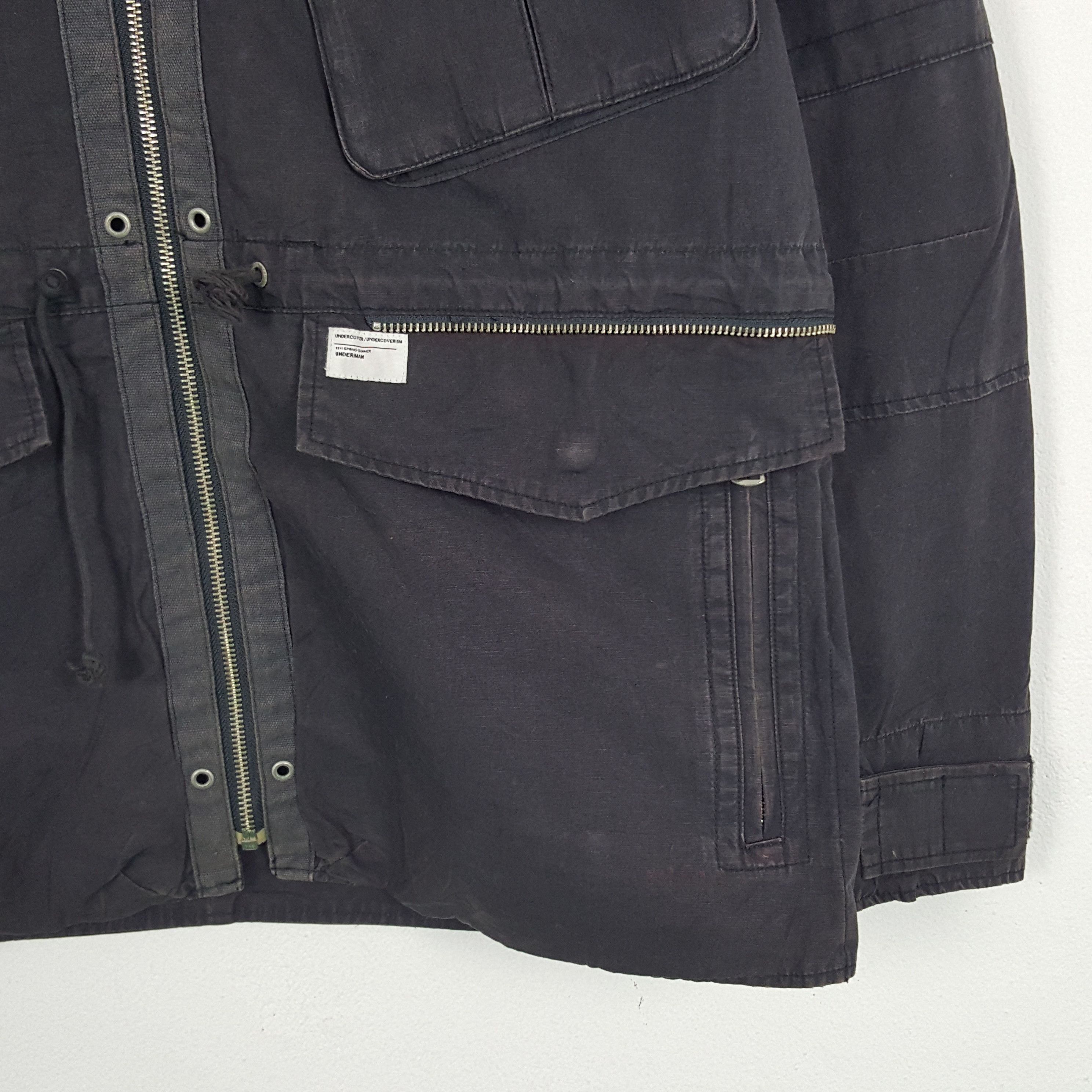 Japanese Brand × Undercover × Vintage Vintage Undercover Zipper Military Style Jacket Size US M / EU 48-50 / 2 - 2 Thumbnail