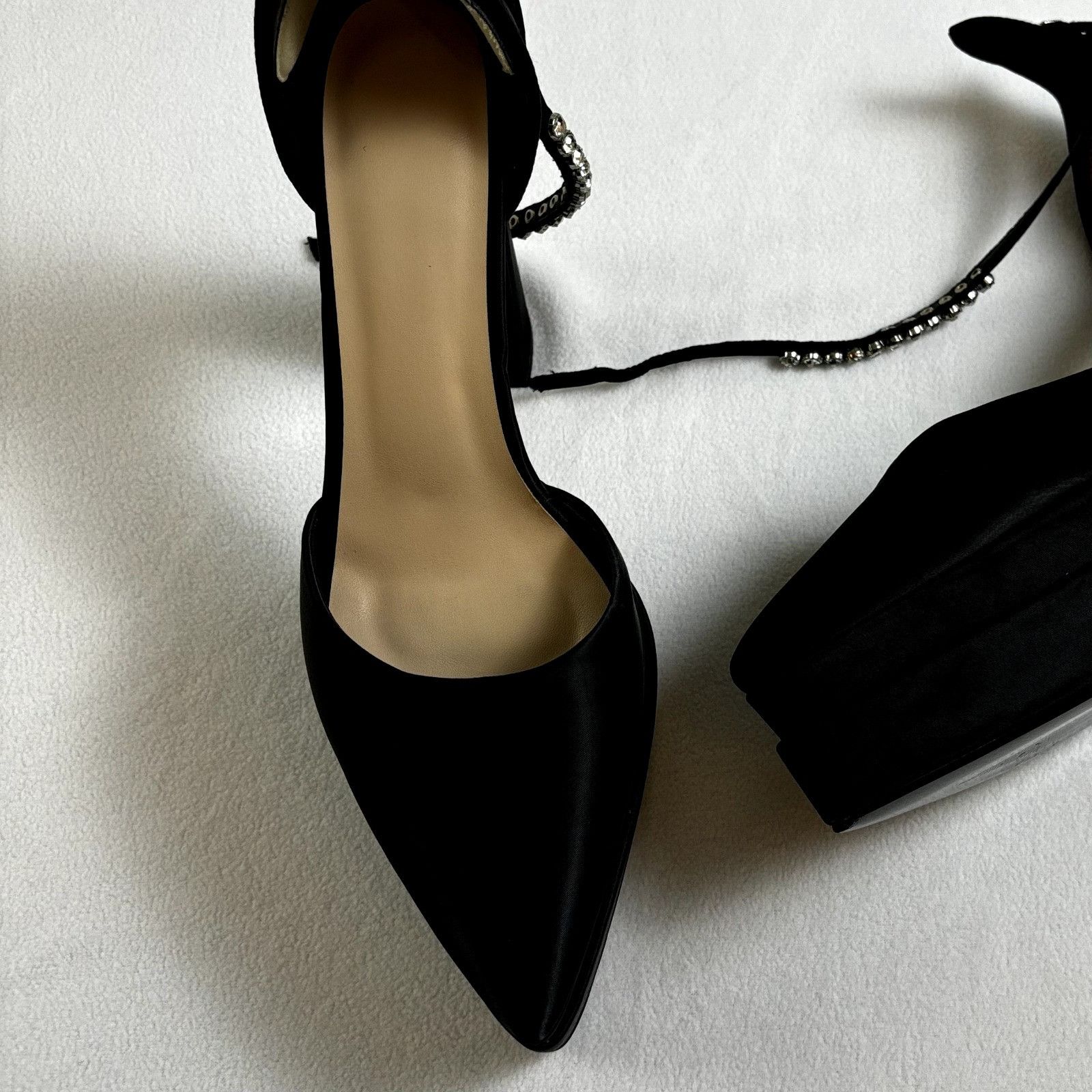 Other Women's Platform Block Heels Shoes Sz US 10 EU 43 Satin Rhin Size US 10 / IT 40 - 2 Thumbnail