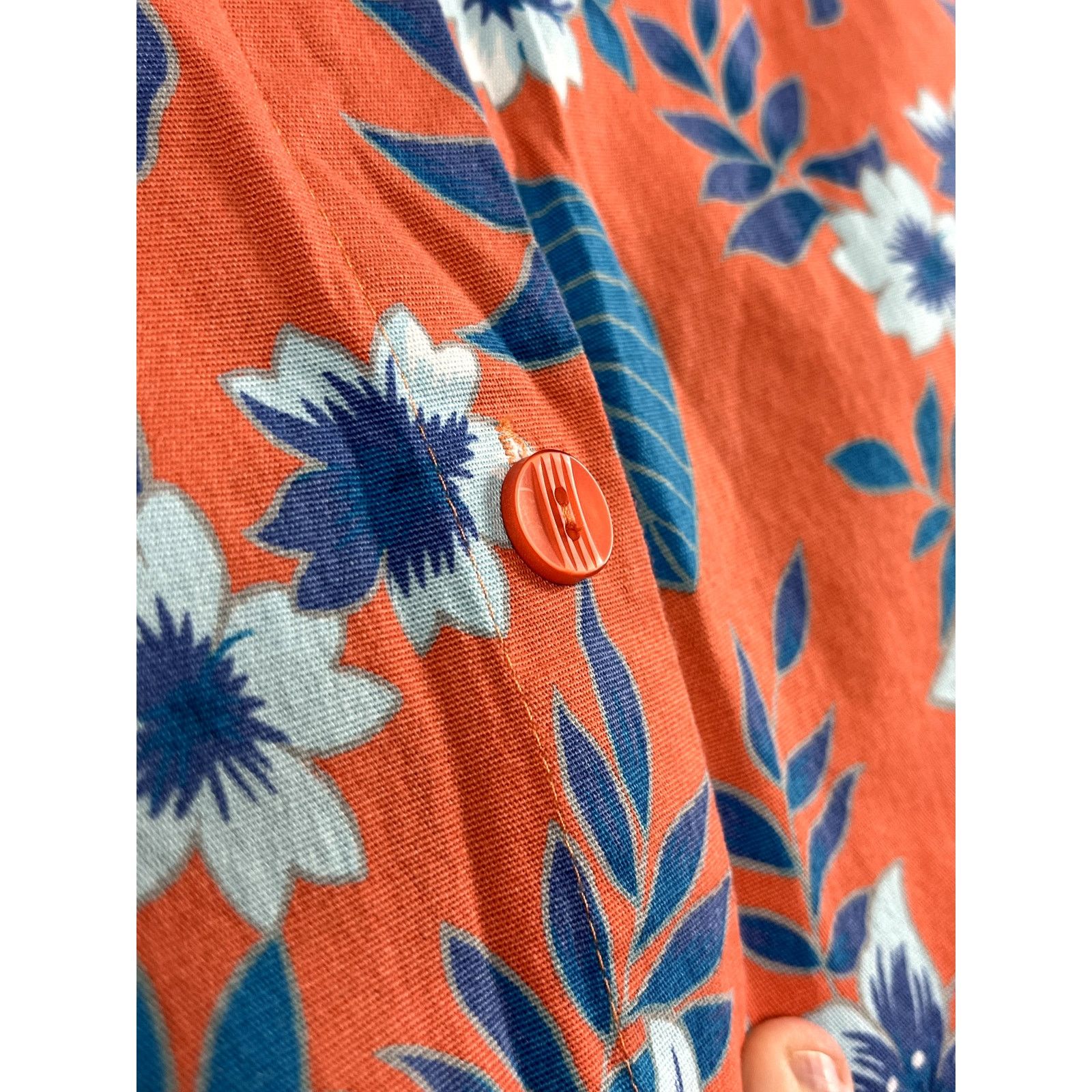 Vintage Vintage Women's Floral Sag Harbor Orange Skort 12 Size 34" / US 12 / IT 48 - 3 Thumbnail