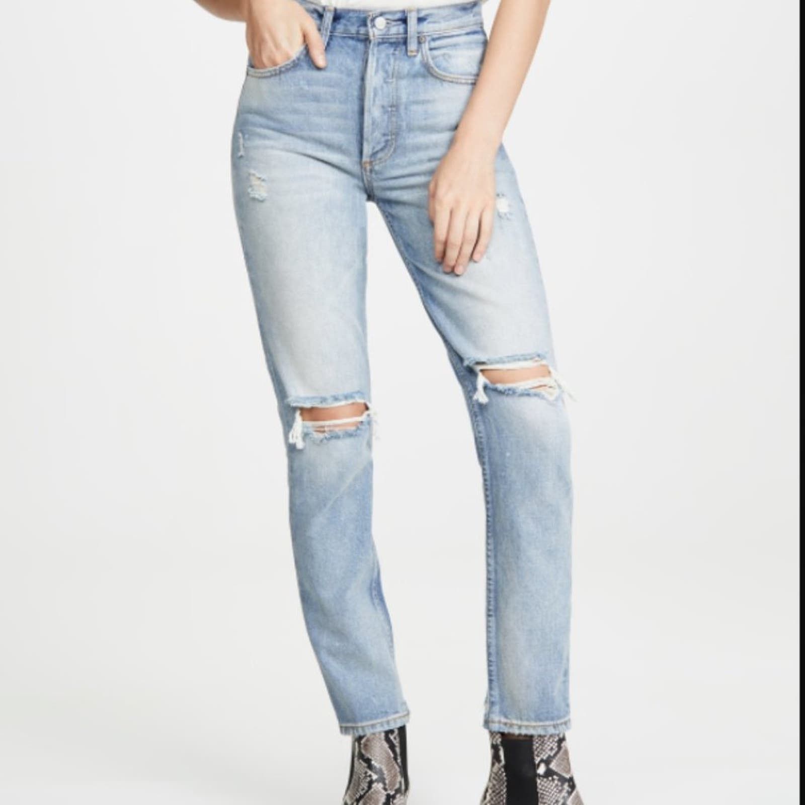 Boyish - The Billy High Rise Rigid Skinny Jeans