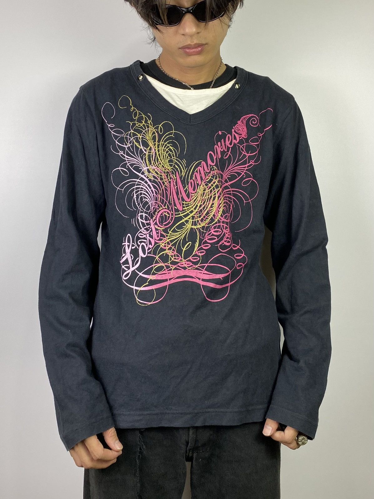 14th Addiction × GOSTAR DE FUGA × KMRii 2000s spinash double layer japanese gothic style Size US M / EU 48-50 / 2 - 5 Thumbnail