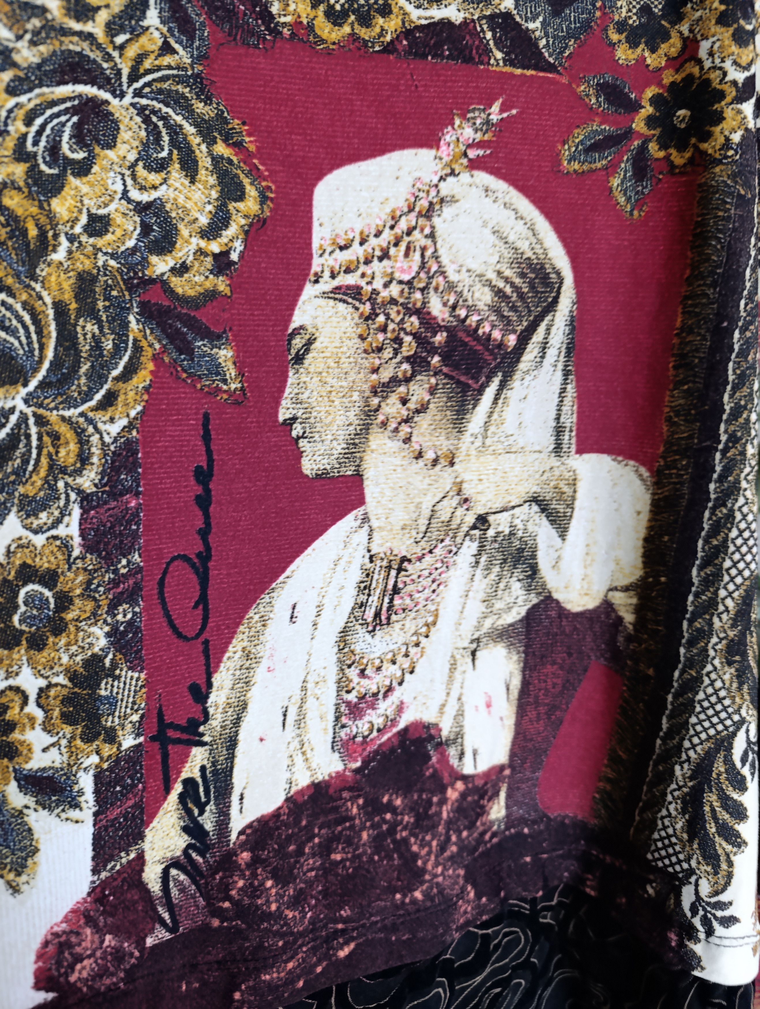 Other SAVE THE QUEEN Y2K PRINTED GRAPHIC MESH LONG SLEEVE TOP Size L / US 10 / IT 46 - 7 Thumbnail