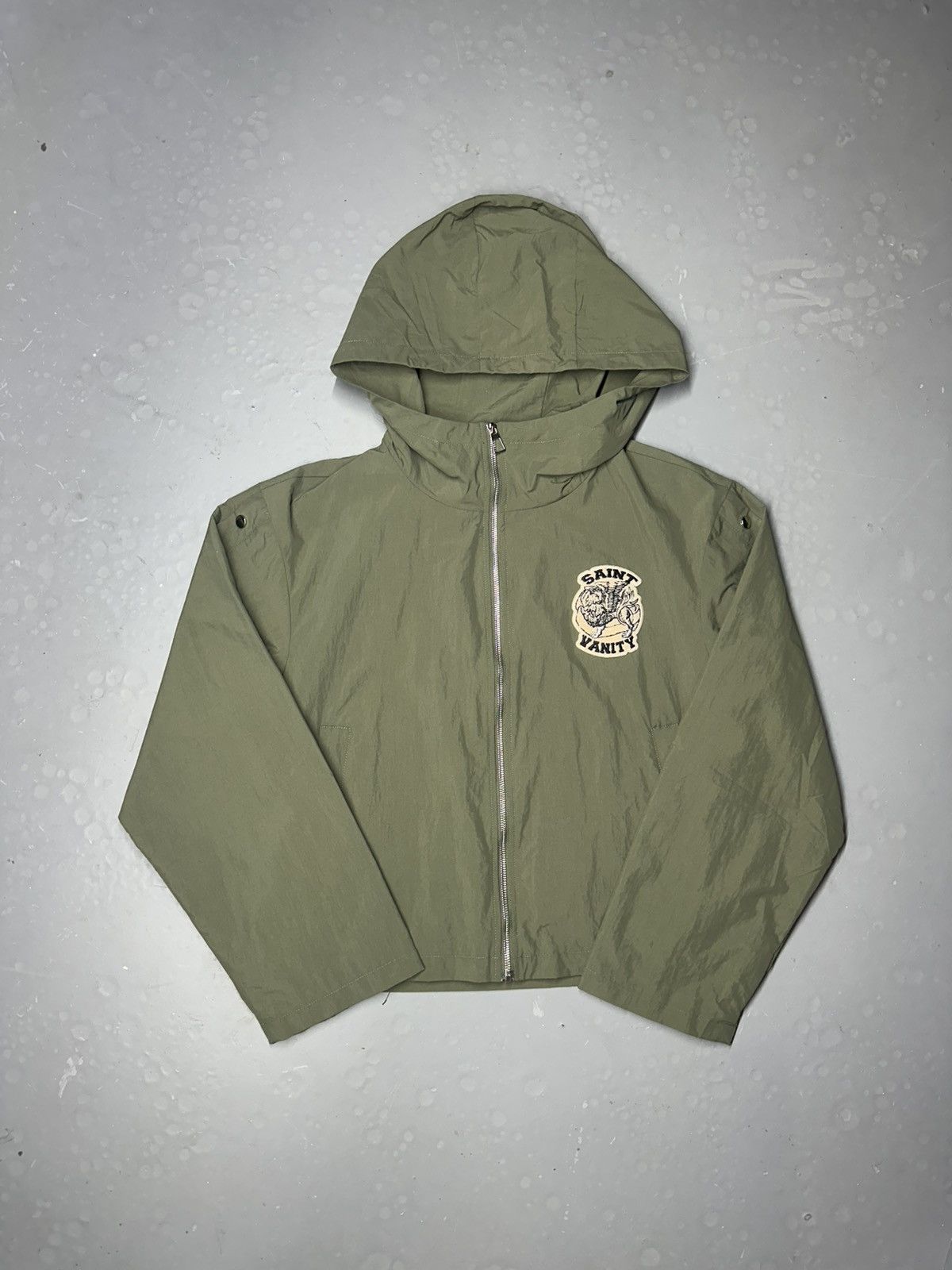 Saint Vanity “Army green” Hooded Nylon Jacket