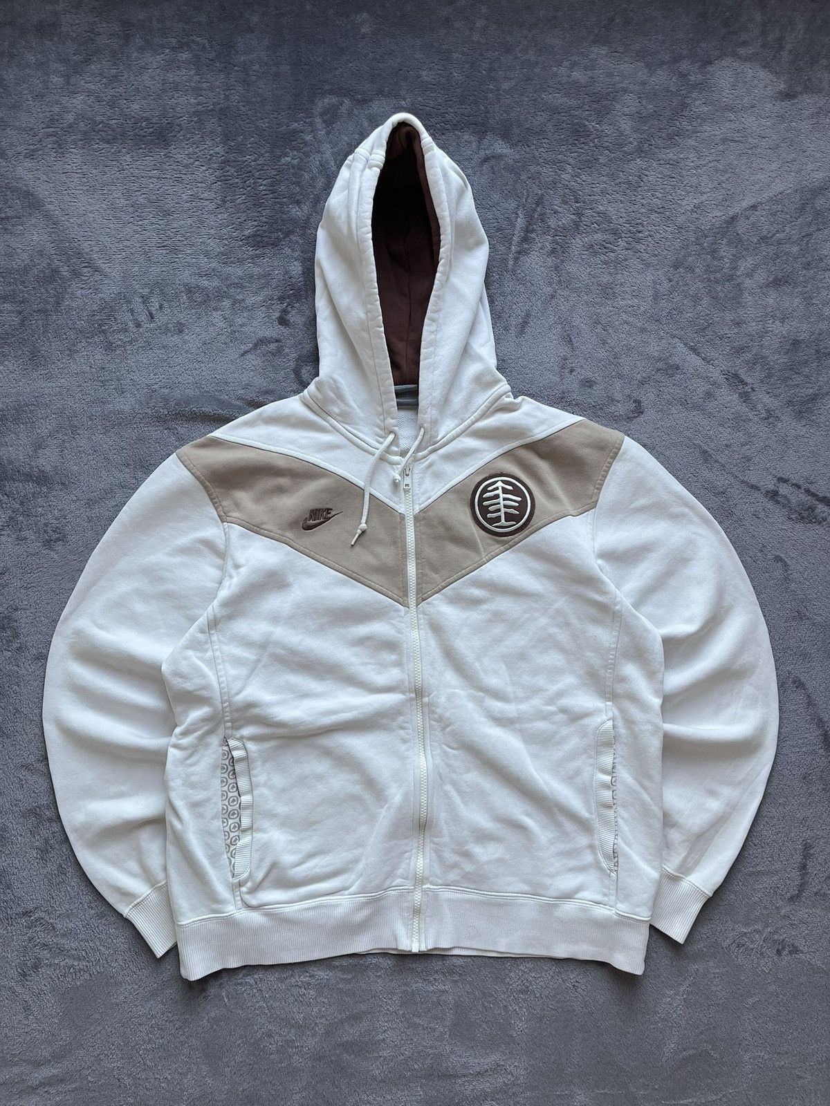 Nike 00s Nike Big Logo Boxy Oversized Zip Hoodie Swoosh Retro Y2k Size US L / EU 52-54 / 3 - 1 Thumbnail