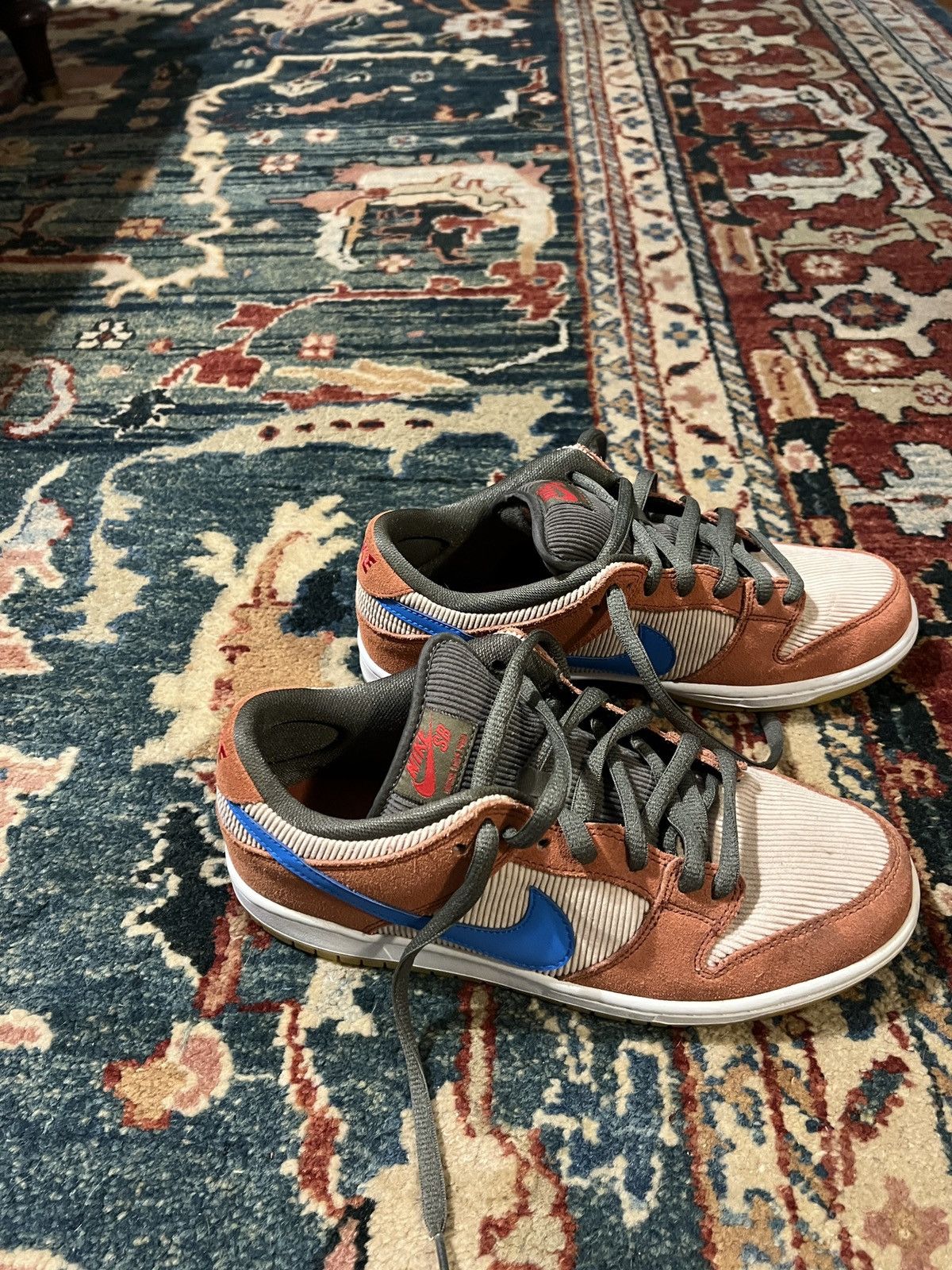 image of Nike Dunk Low Corduroy Dusty Peach - Size 8 Shoes in Beige, Men's