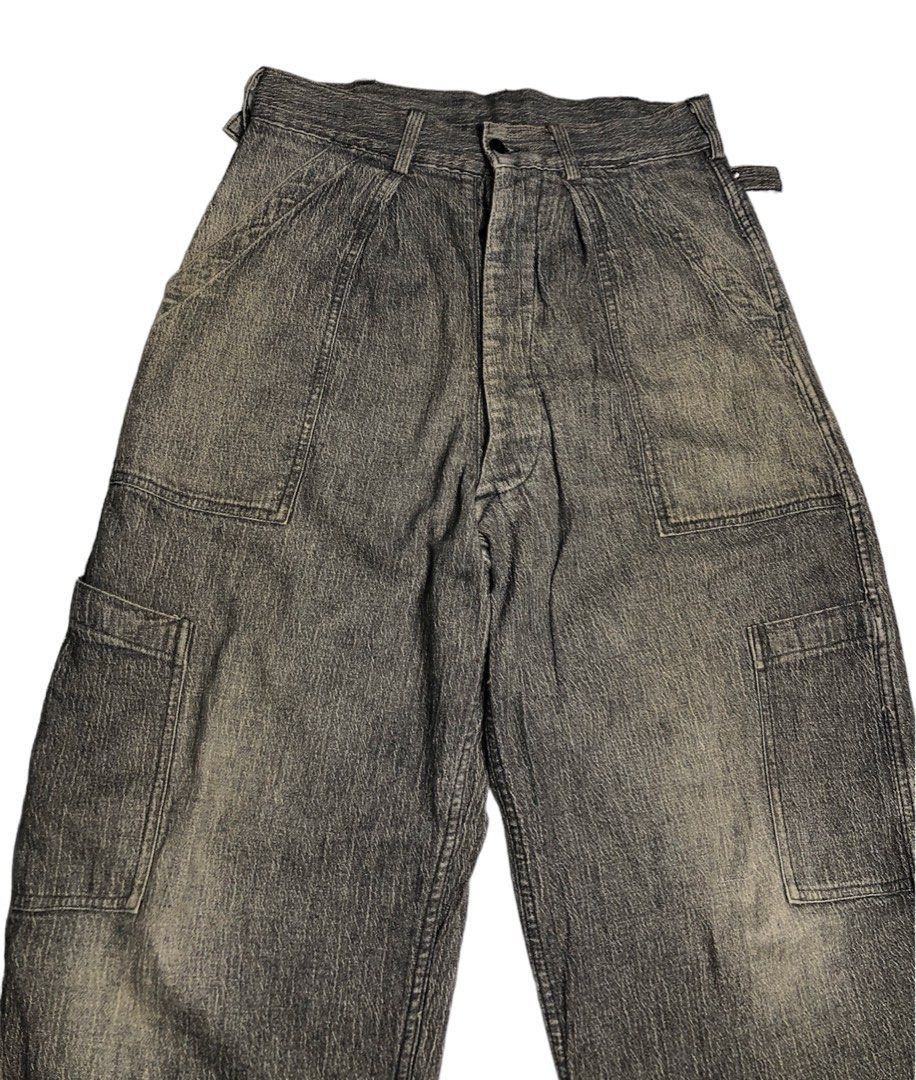 Evisu × Japanese Brand × Vintage 😈VINTAGE😈EVIS before EVISU buckle baggy denim Size US 29 - 3 Thumbnail